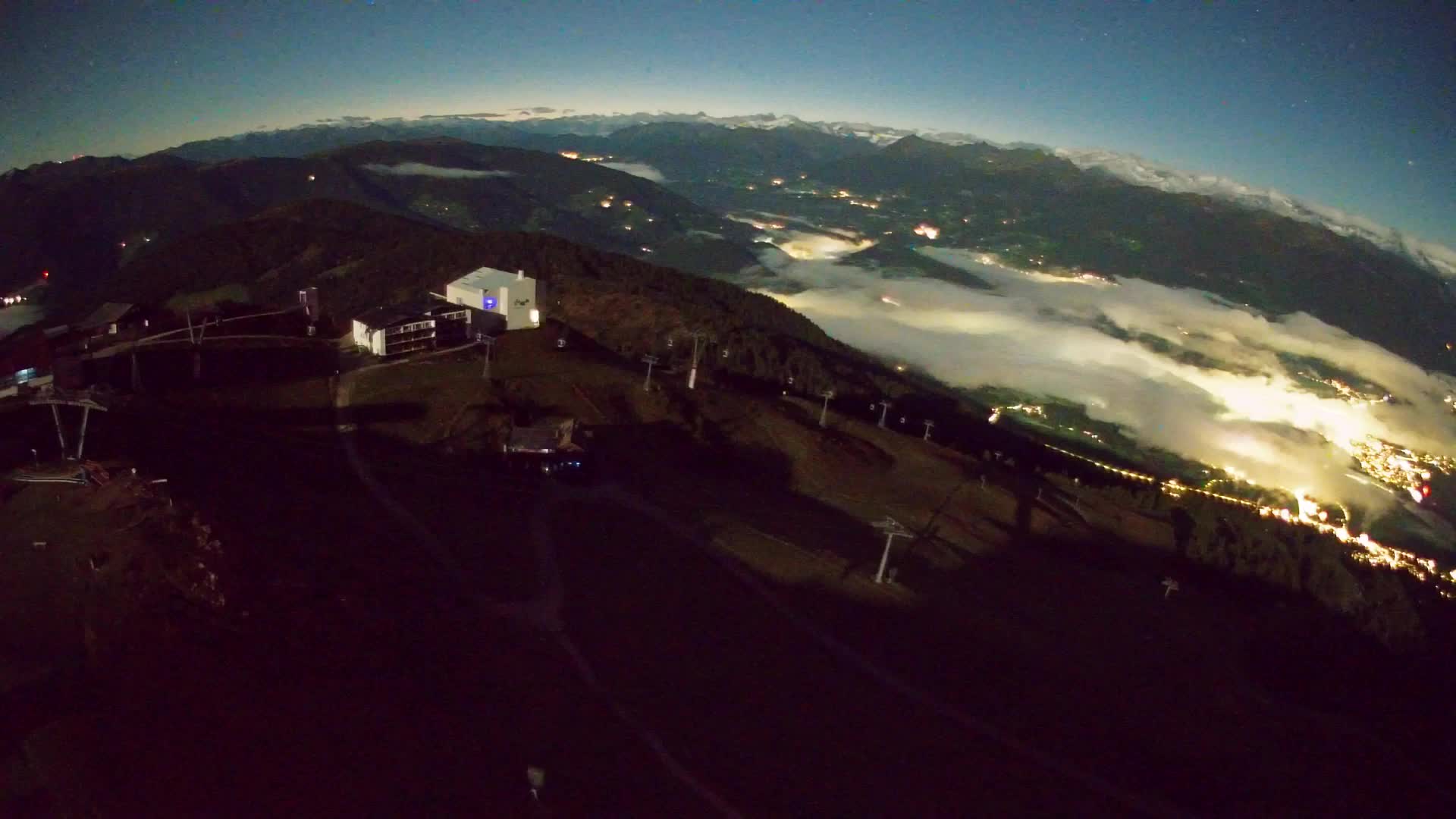 Station de ski Kronplatz sommet | vue sur Brunico