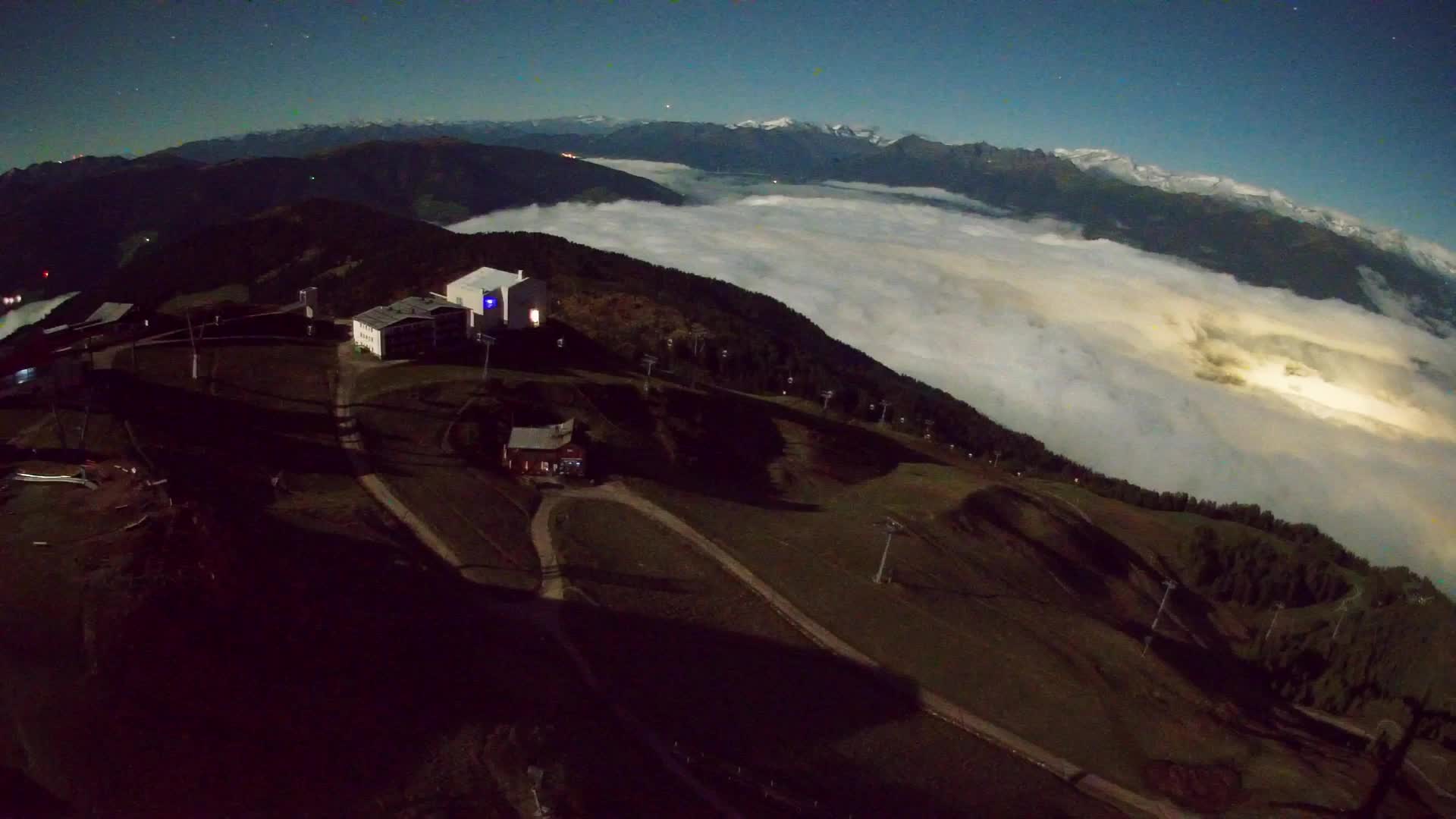 Station de ski Kronplatz sommet | vue sur Brunico