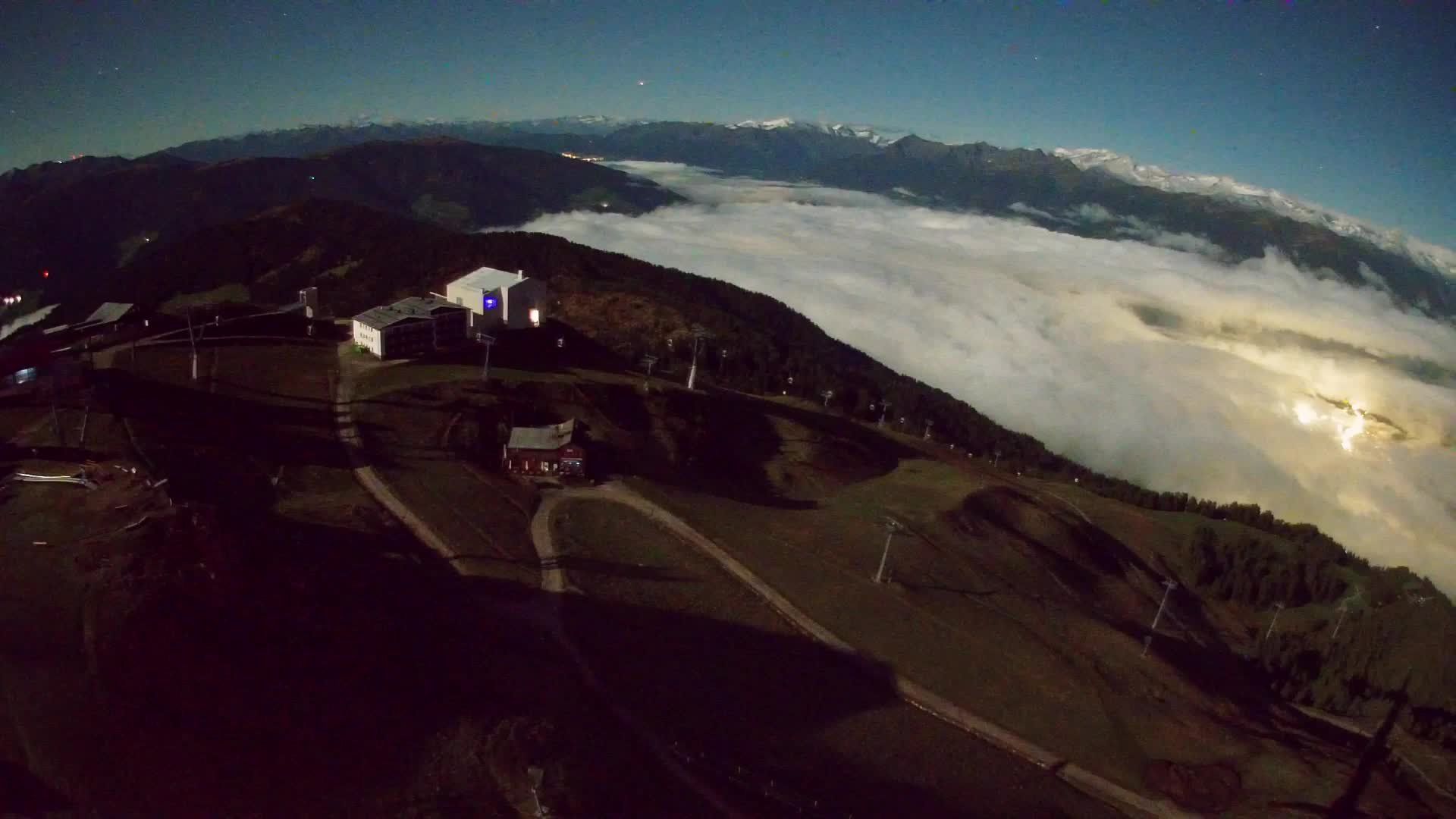 Skigebiet Kronplatz Gipfel | Blick auf Bruneck