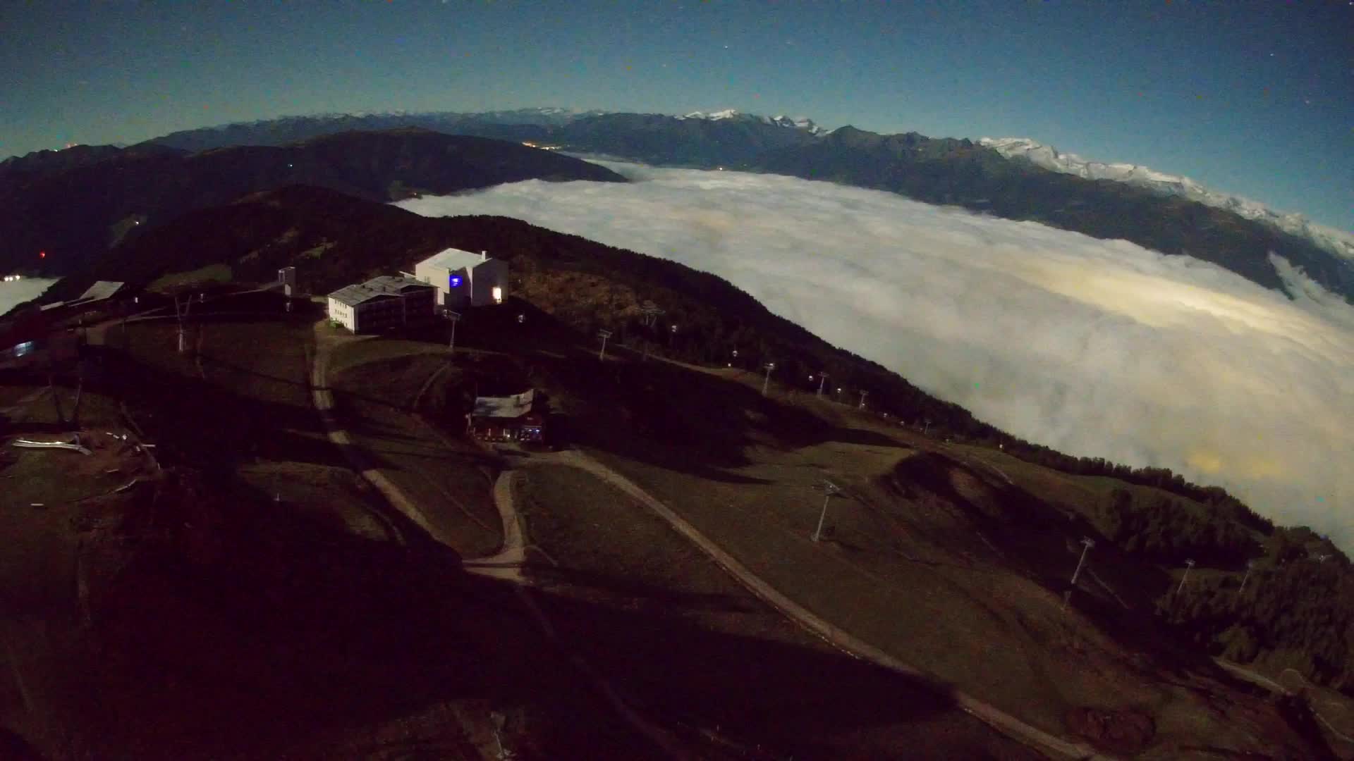 Station de ski Kronplatz sommet | vue sur Brunico