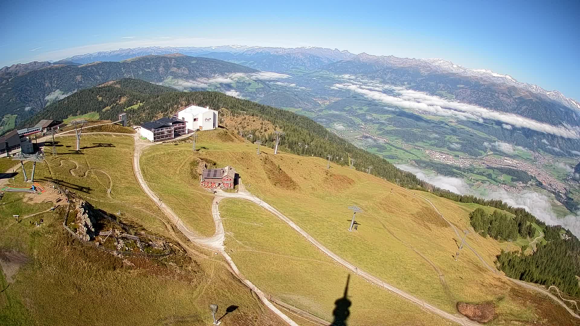 Skigebiet Kronplatz Gipfel | Blick auf Bruneck