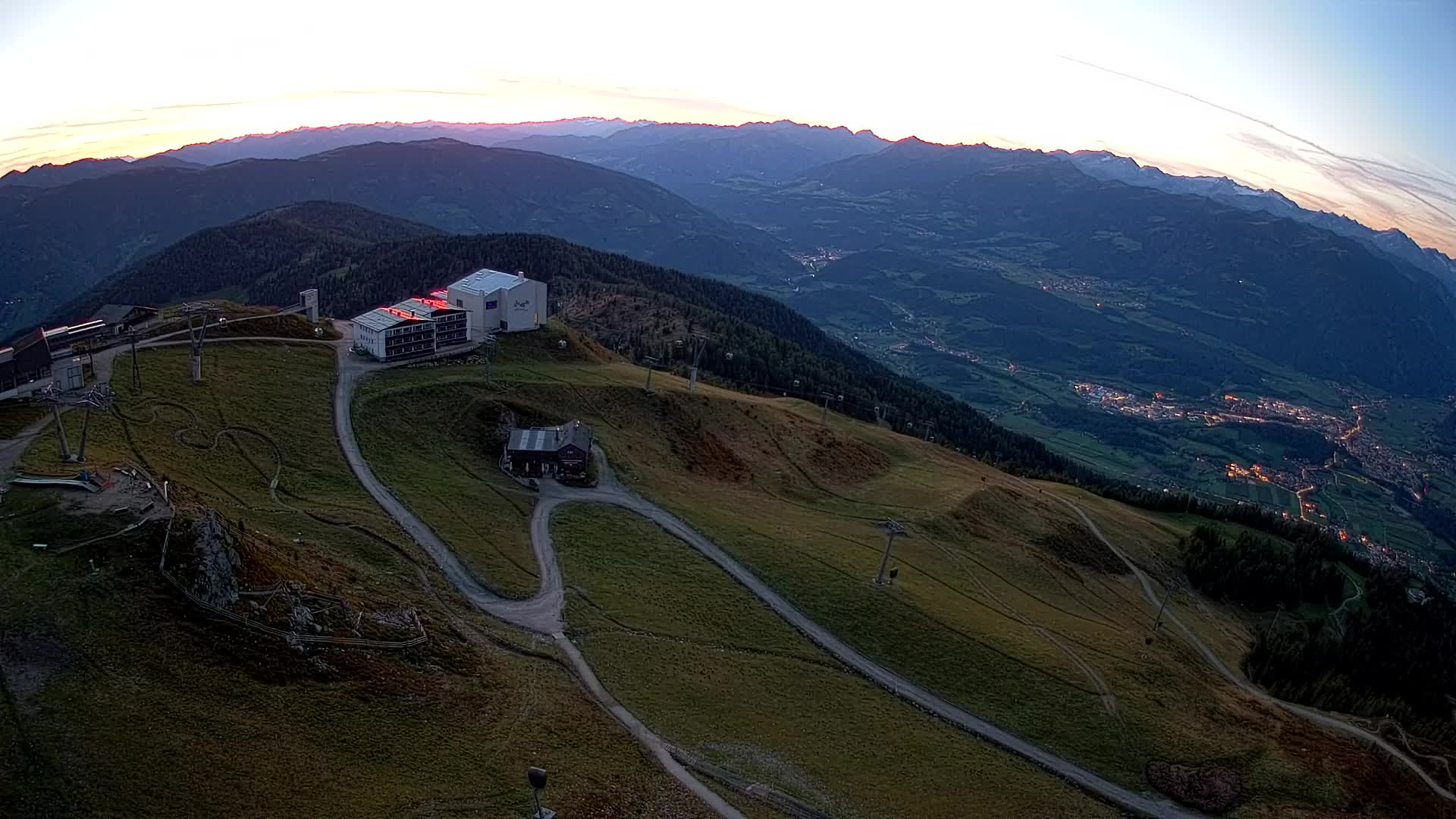 Kronplatz peak Ski resort | view to Bruneck