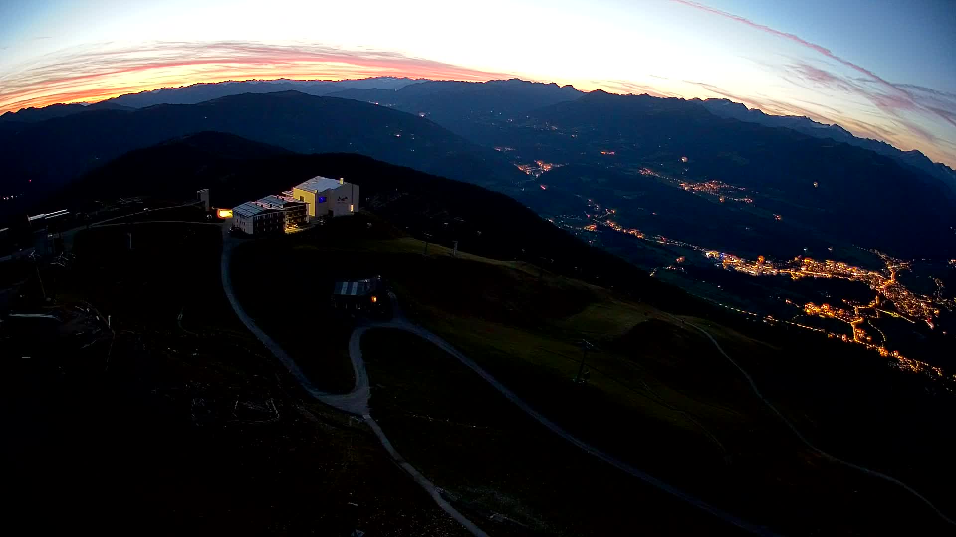 Kronplatz peak Ski resort | view to Bruneck