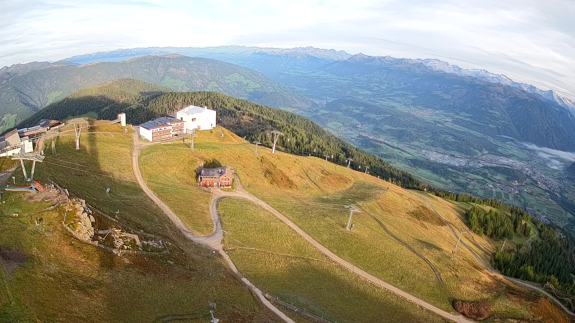 Kronplatz peak Ski resort | view to Bruneck