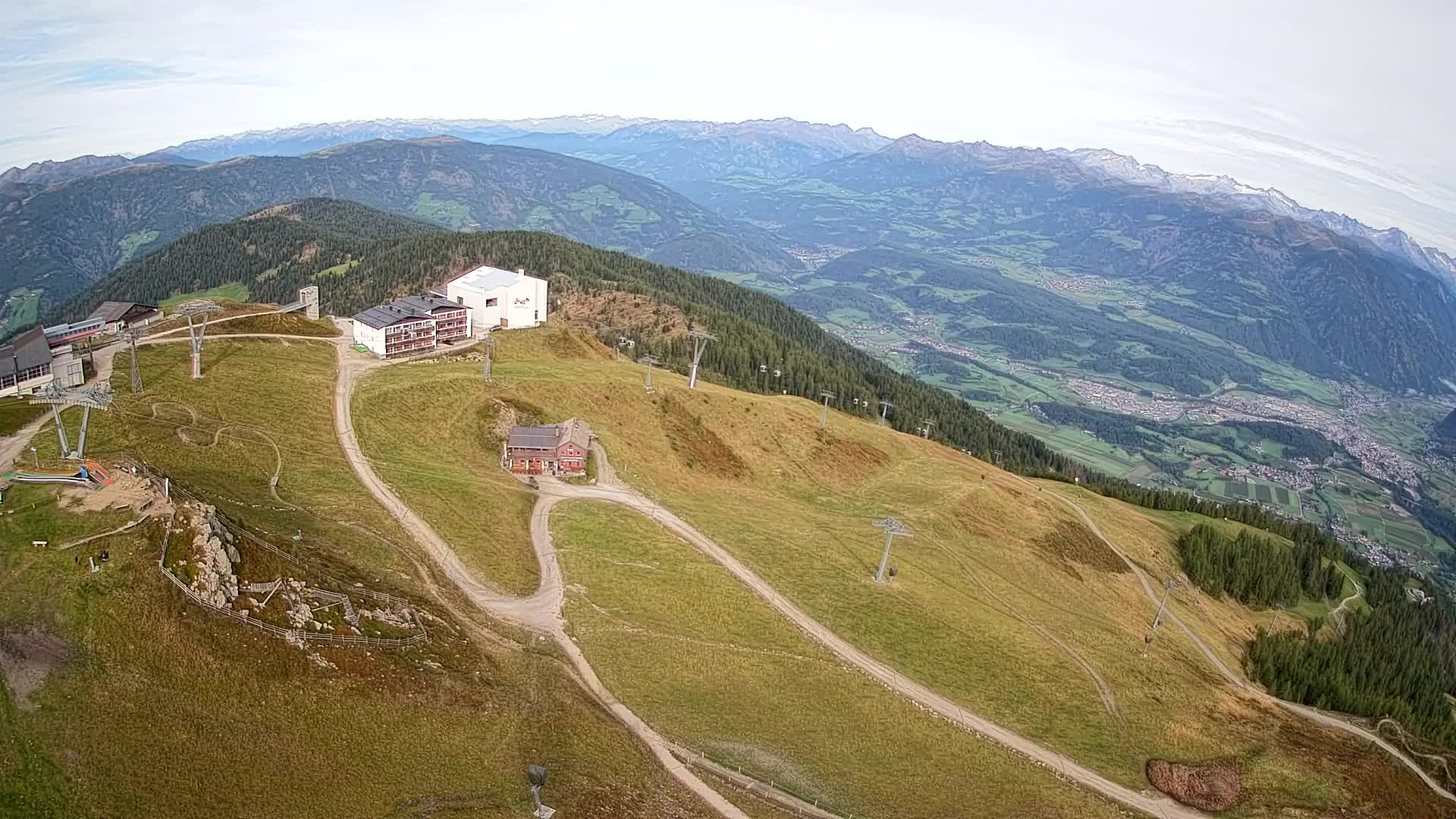 Station de ski Kronplatz sommet | vue sur Brunico