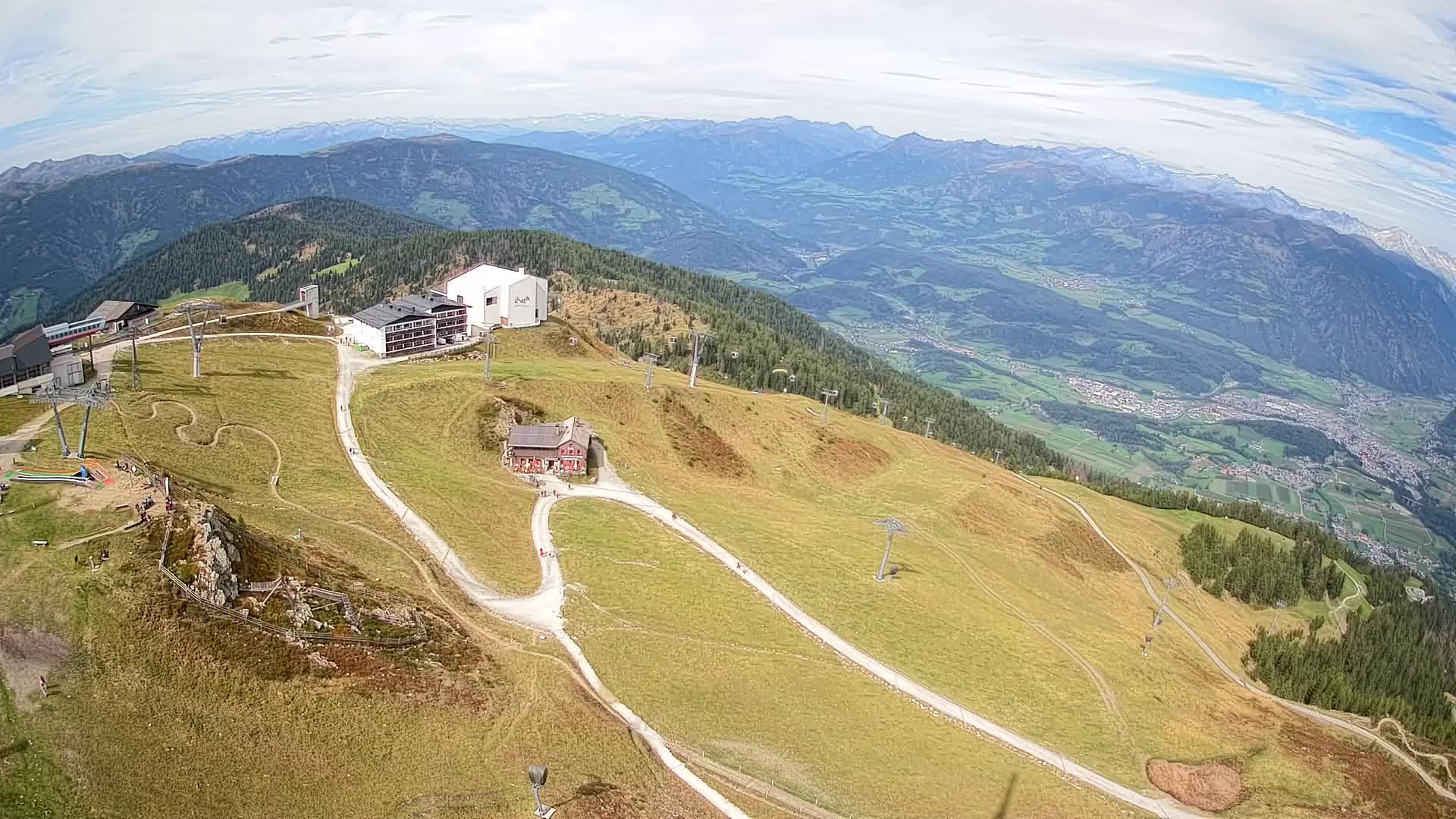 Kronplatz peak Ski resort | view to Bruneck