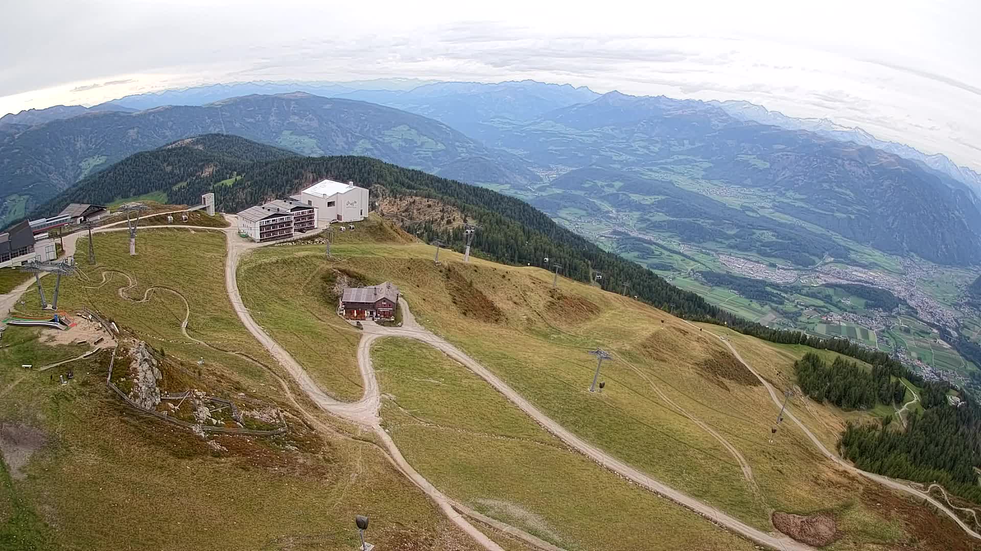 Kronplatz peak Ski resort | view to Bruneck