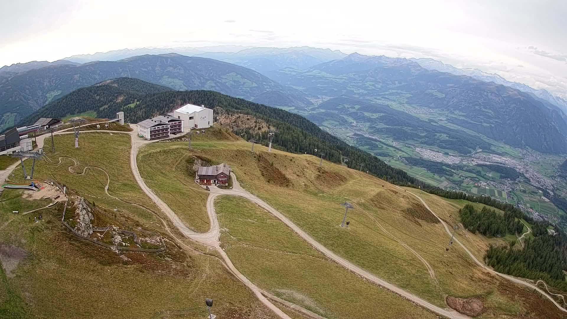 Kronplatz peak Ski resort | view to Bruneck