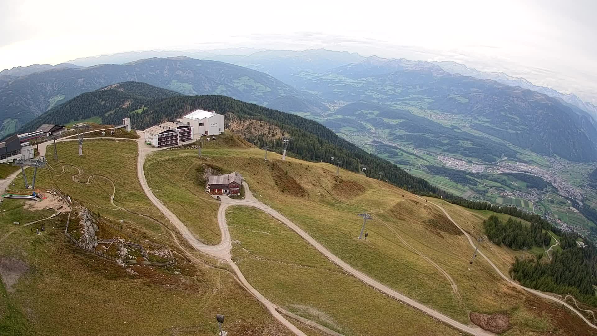 Skigebiet Kronplatz Gipfel | Blick auf Bruneck