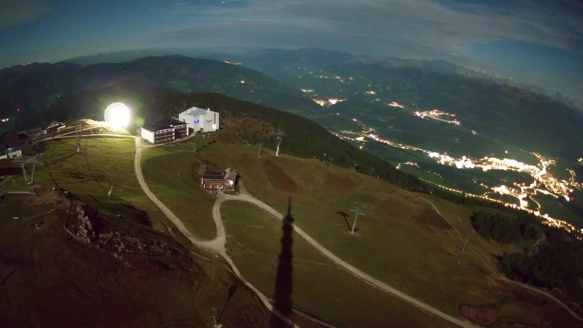 Station de ski Kronplatz sommet | vue sur Brunico