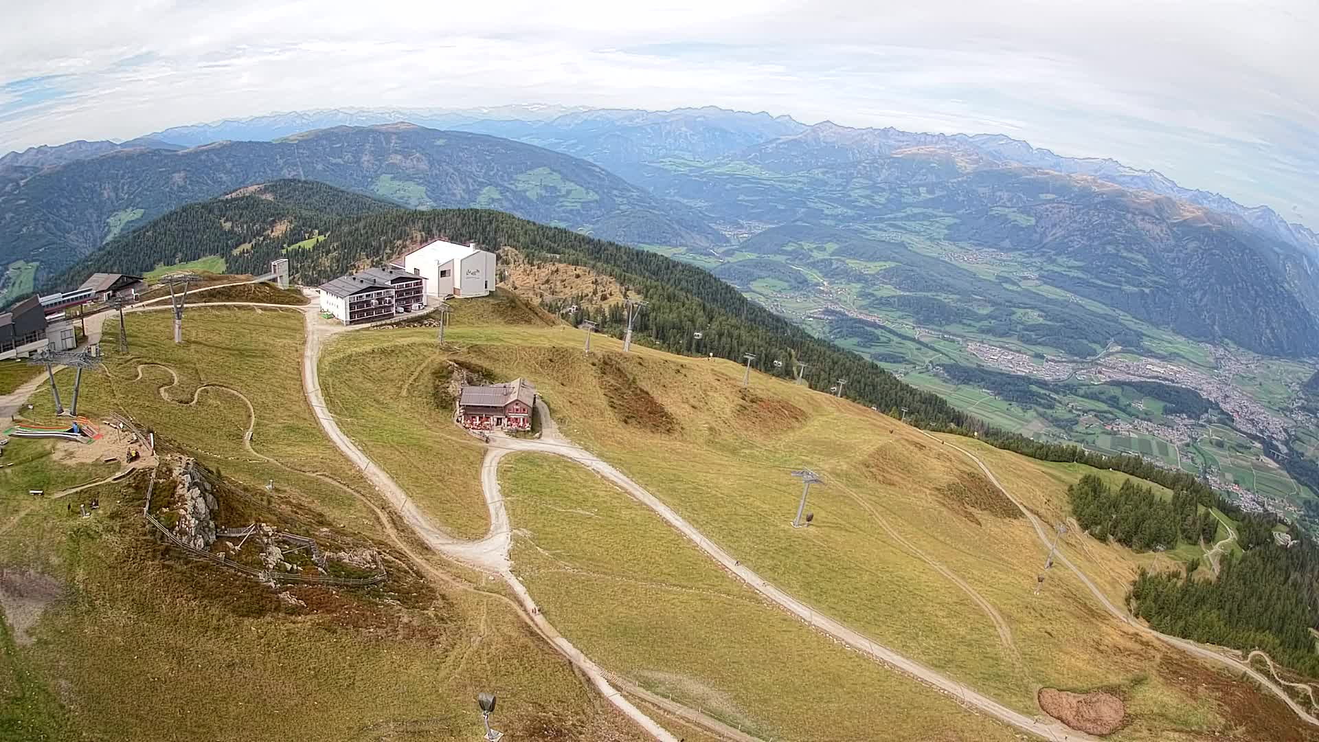 Kronplatz peak Ski resort | view to Bruneck