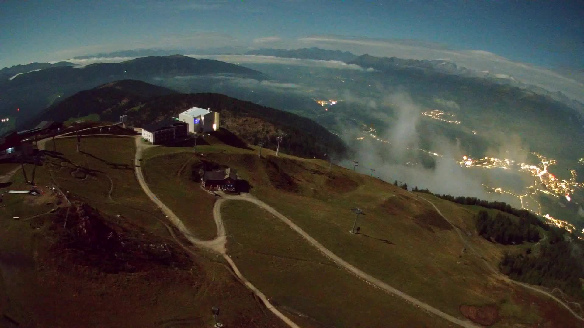 Kronplatz peak Ski resort | view to Bruneck