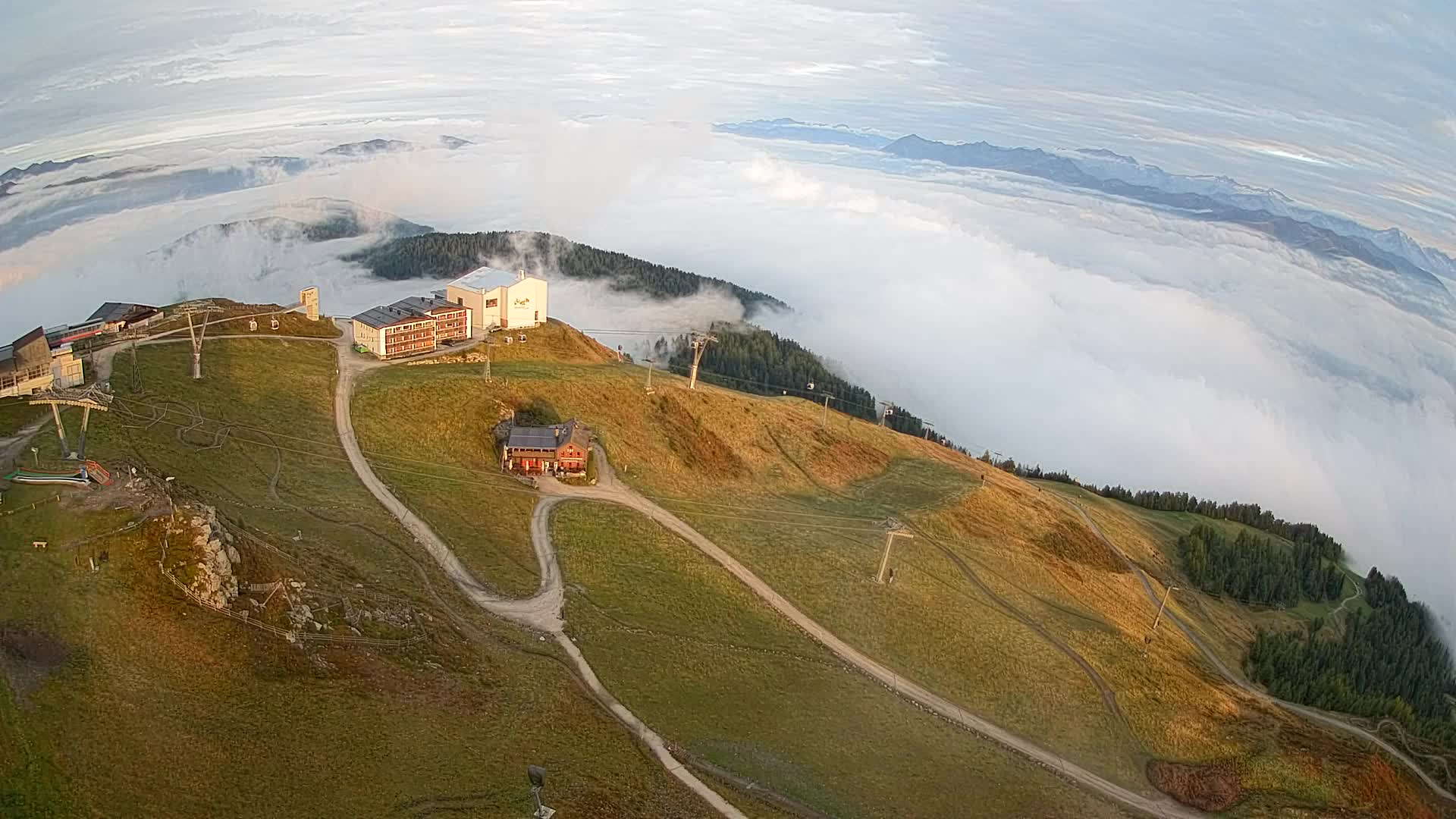 Kronplatz peak Ski resort | view to Bruneck