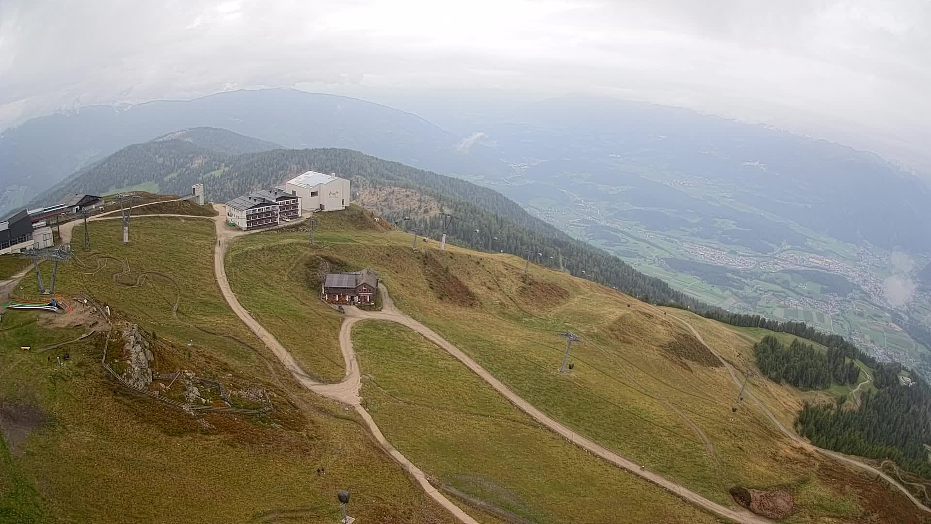 Kronplatz peak Ski resort | view to Bruneck
