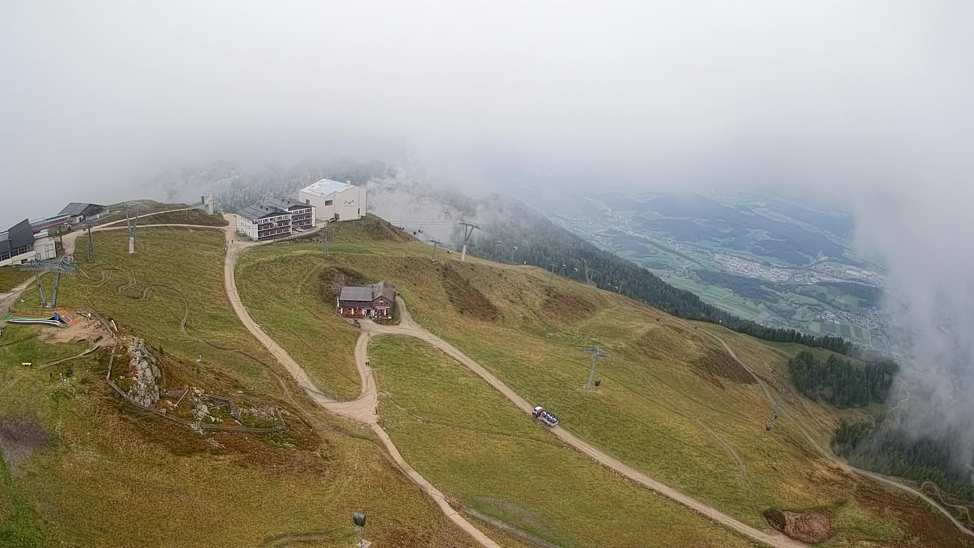 Kronplatz peak Ski resort | view to Bruneck