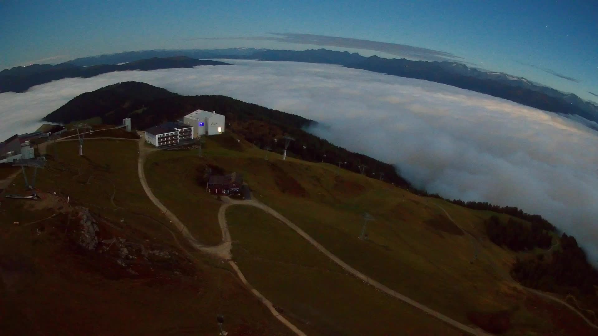 Skigebiet Kronplatz Gipfel | Blick auf Bruneck