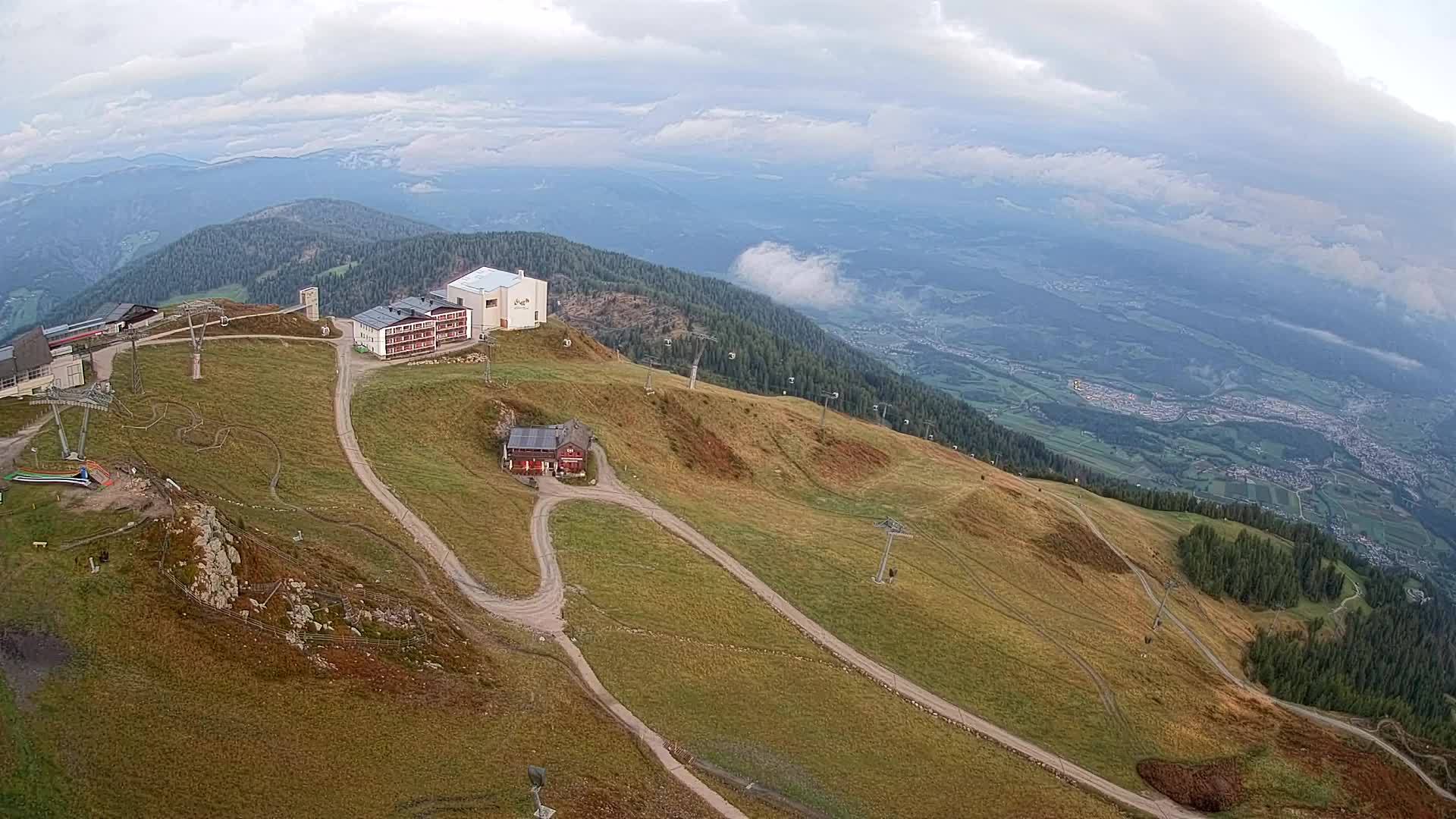 Kronplatz peak Ski resort | view to Bruneck