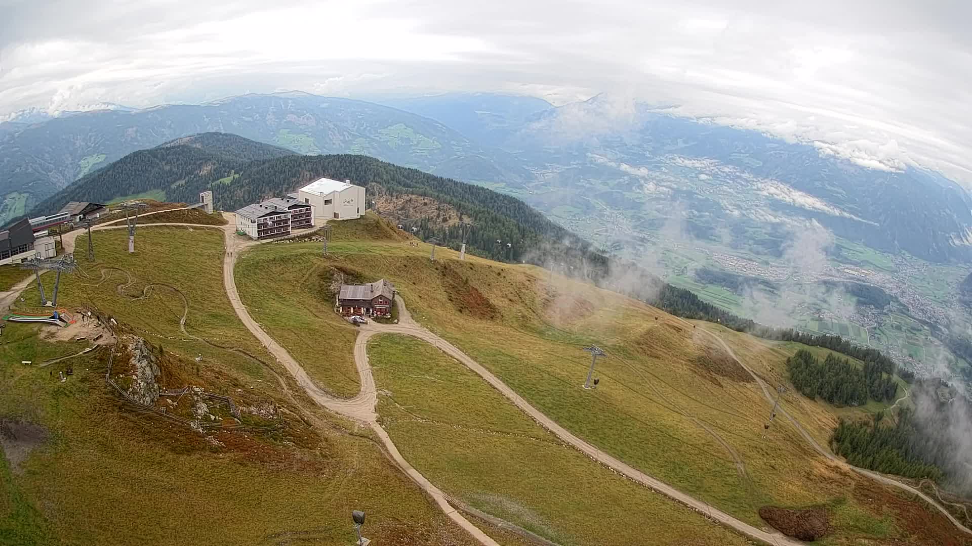 Smučišče Kronplatz – vrh | pogled na Bruneck