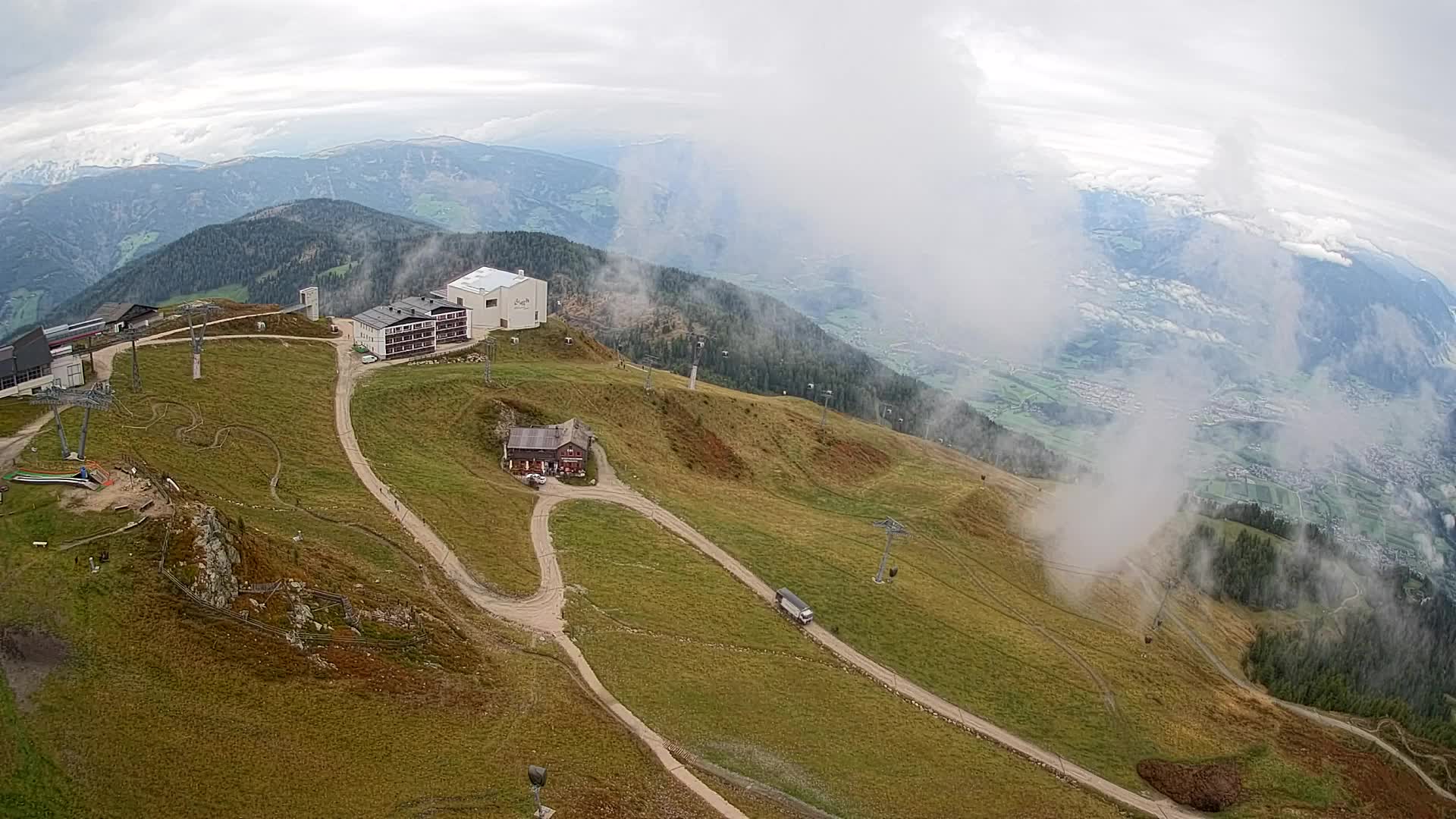 Smučišče Kronplatz – vrh | pogled na Bruneck