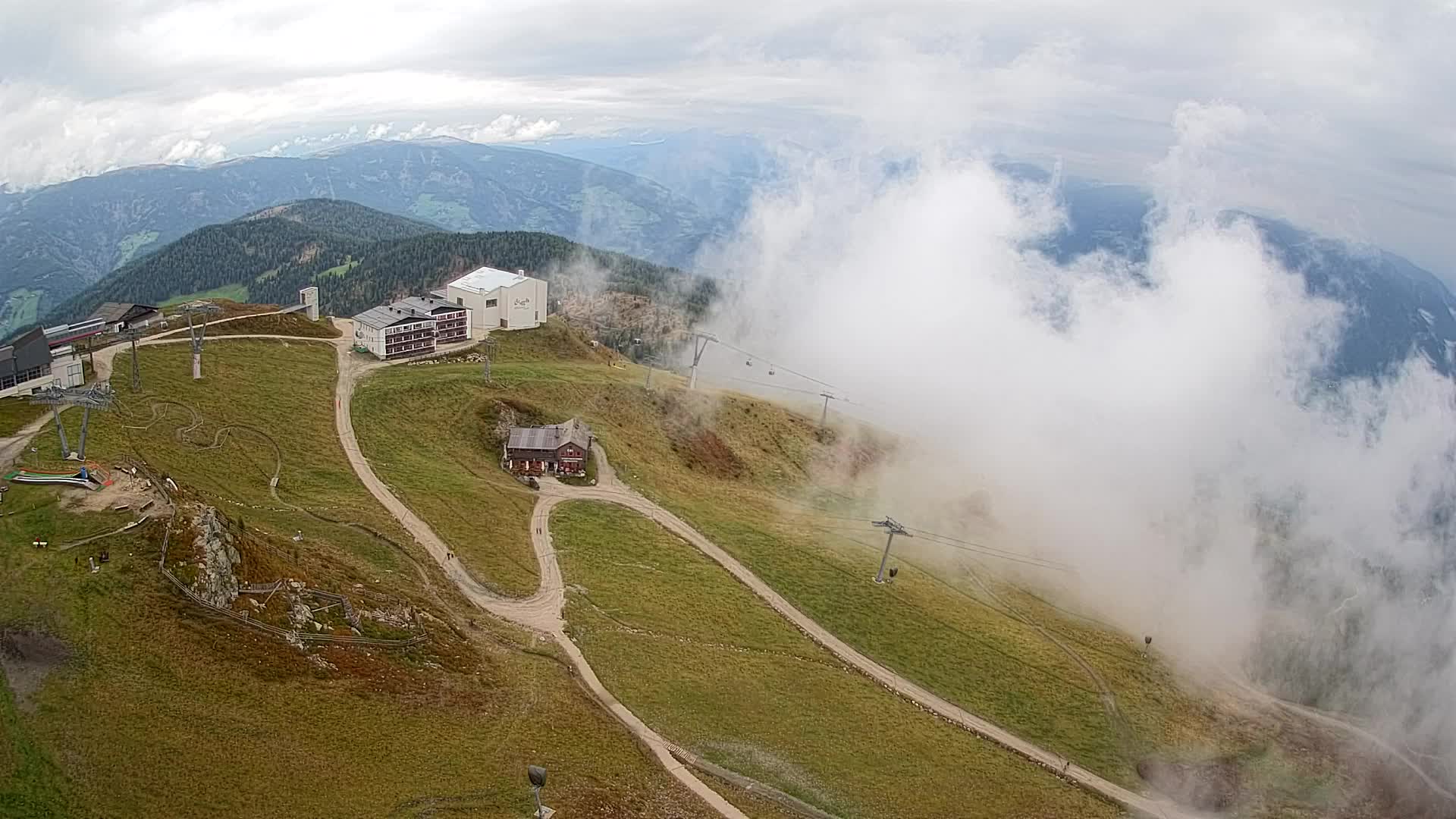 Kronplatz peak Ski resort | view to Bruneck
