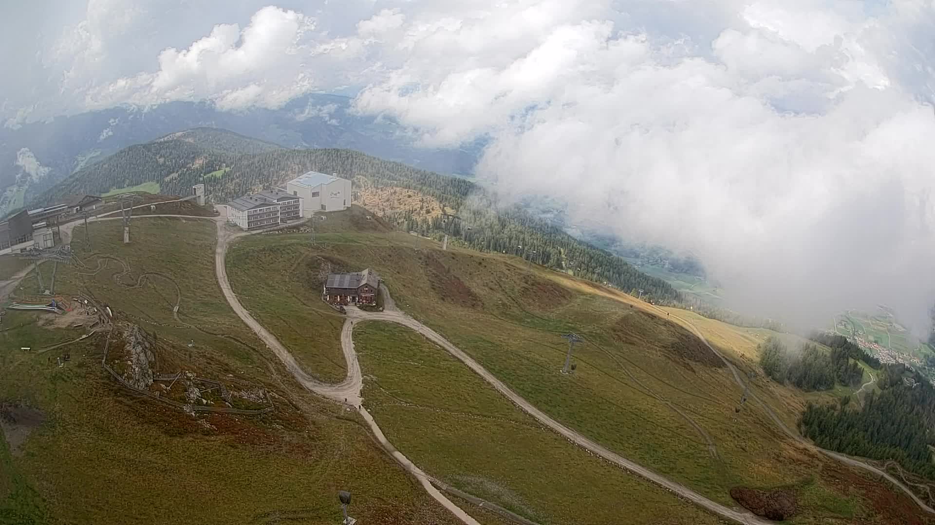 Kronplatz peak Ski resort | view to Bruneck