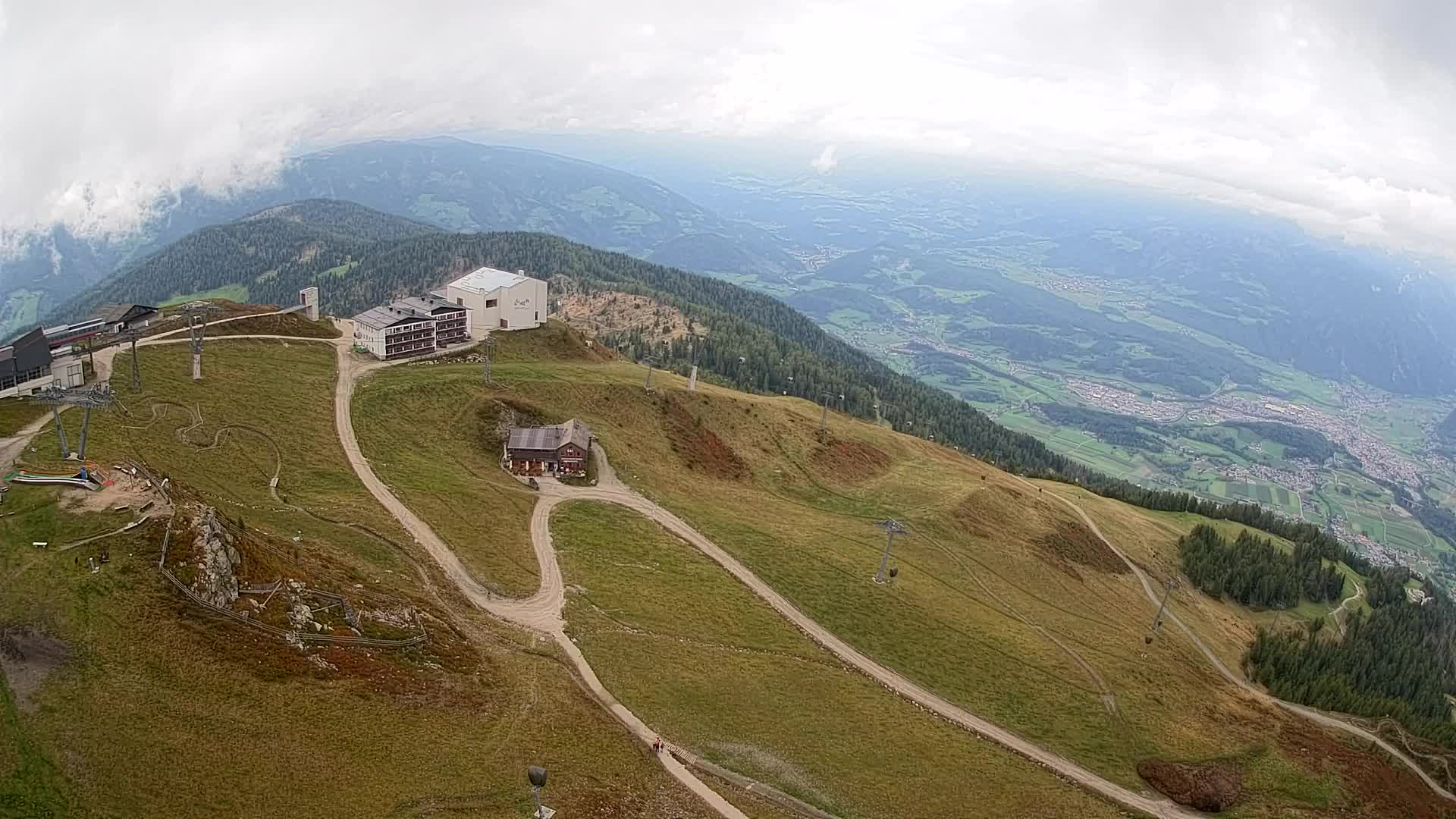 Kronplatz peak Ski resort | view to Bruneck