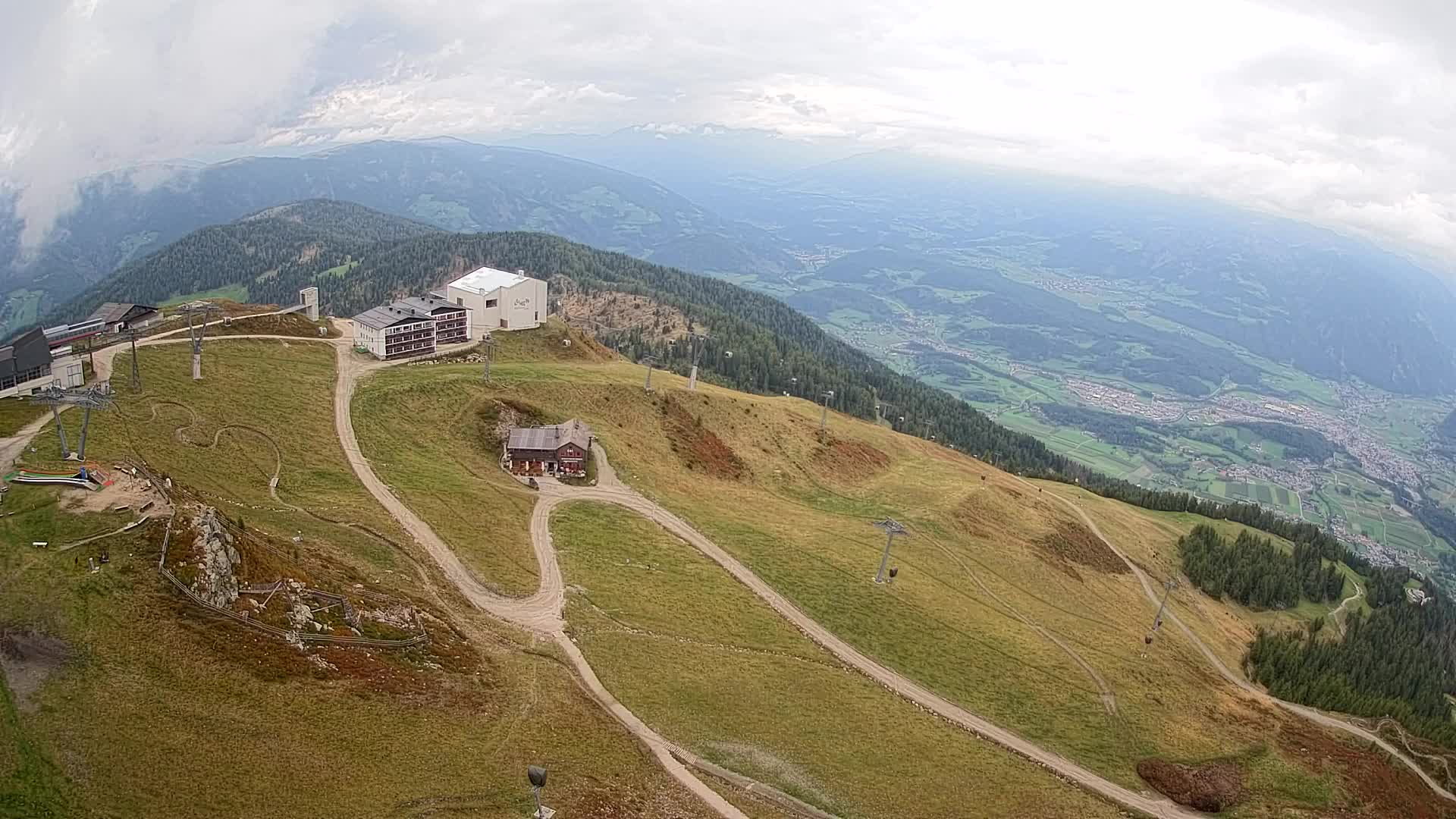 Kronplatz peak Ski resort | view to Bruneck