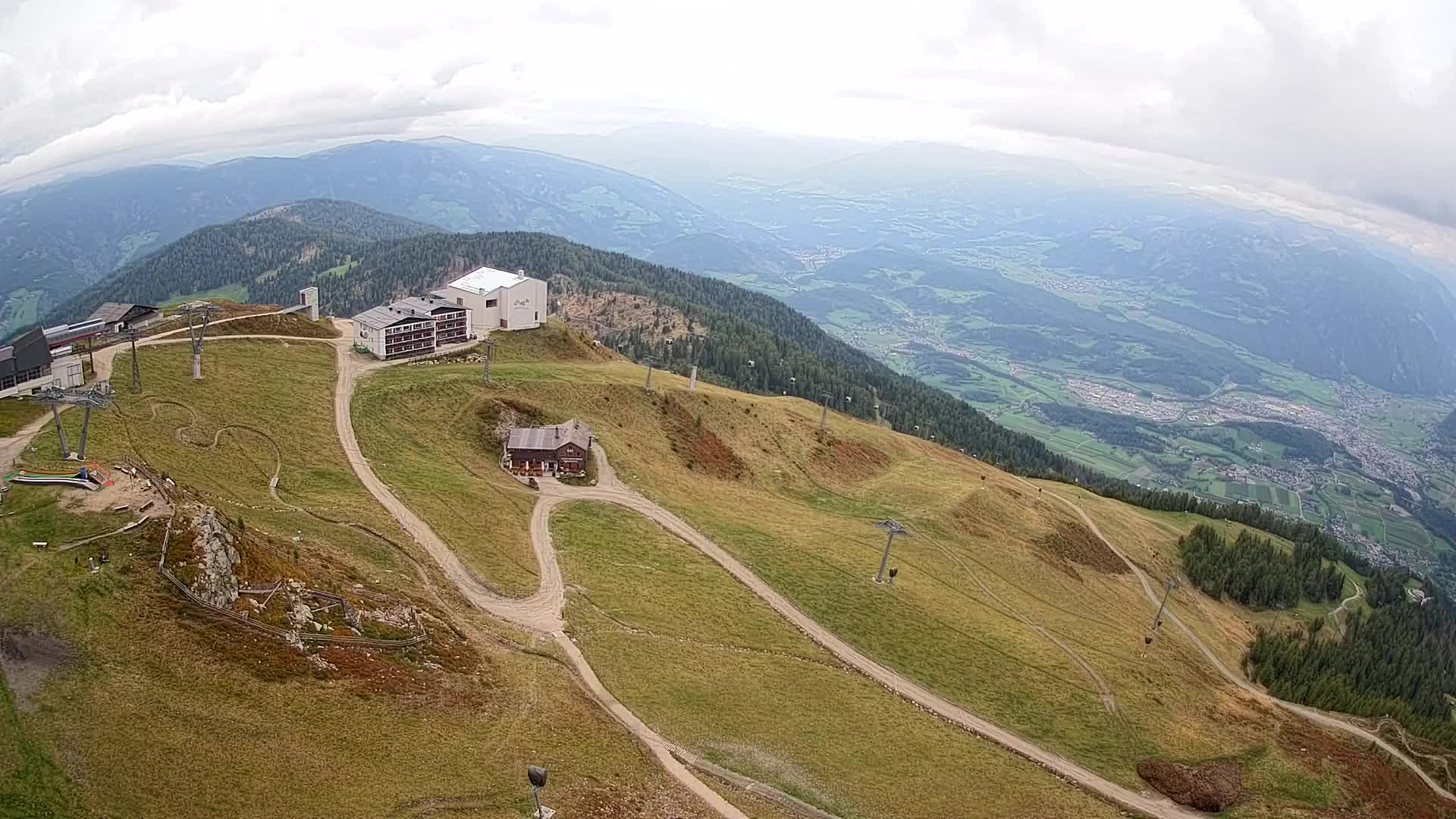 Kronplatz peak Ski resort | view to Bruneck