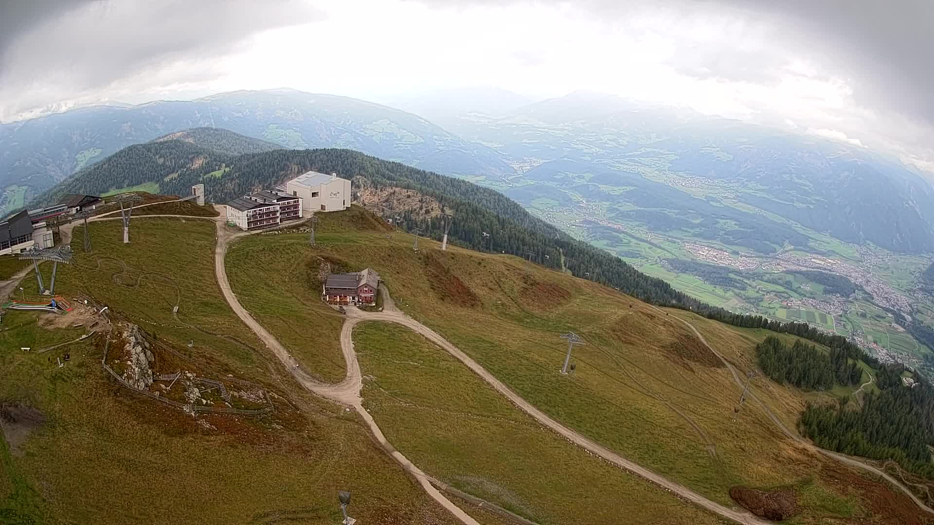 Kronplatz peak Ski resort | view to Bruneck