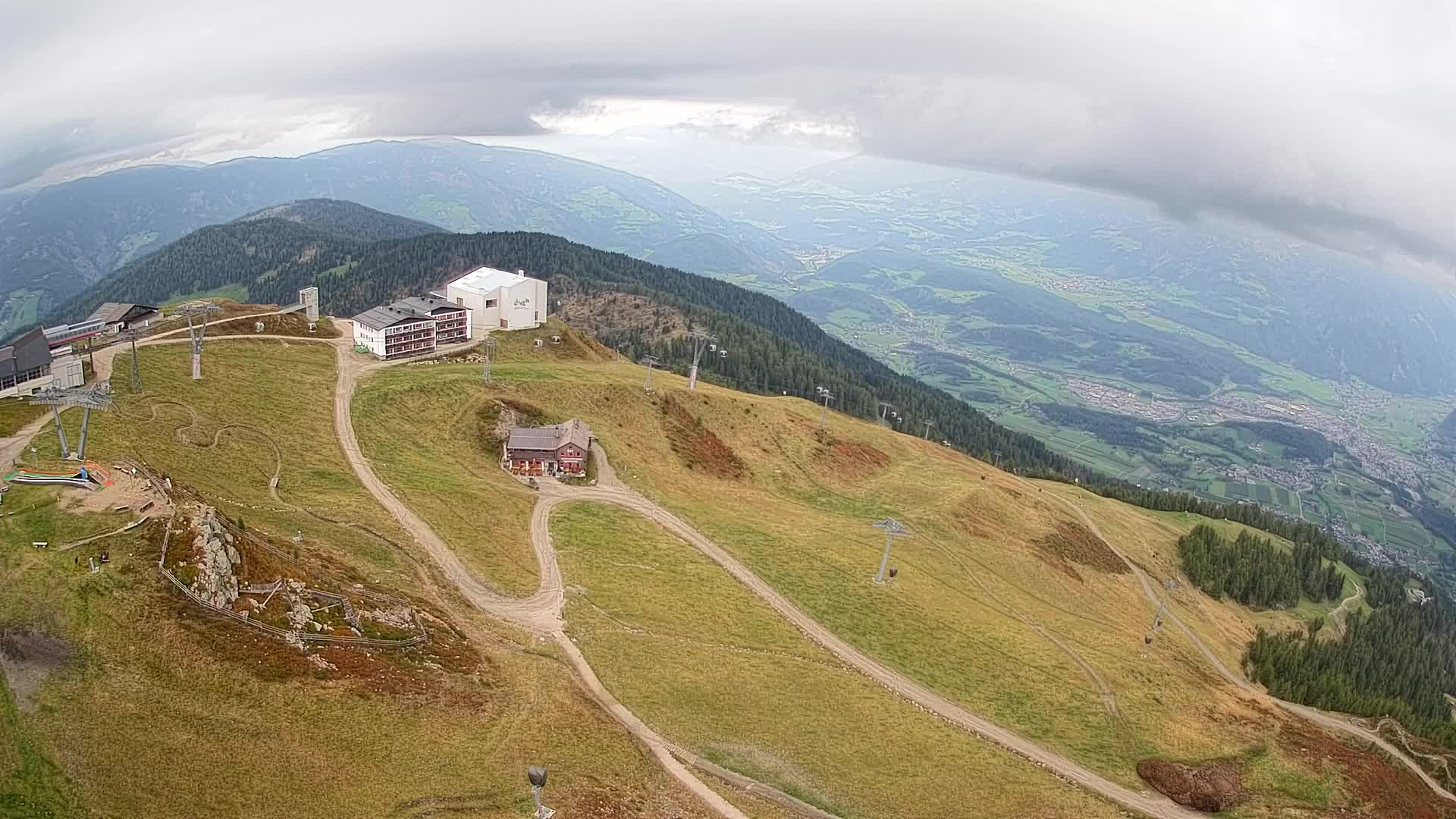 Kronplatz peak Ski resort | view to Bruneck