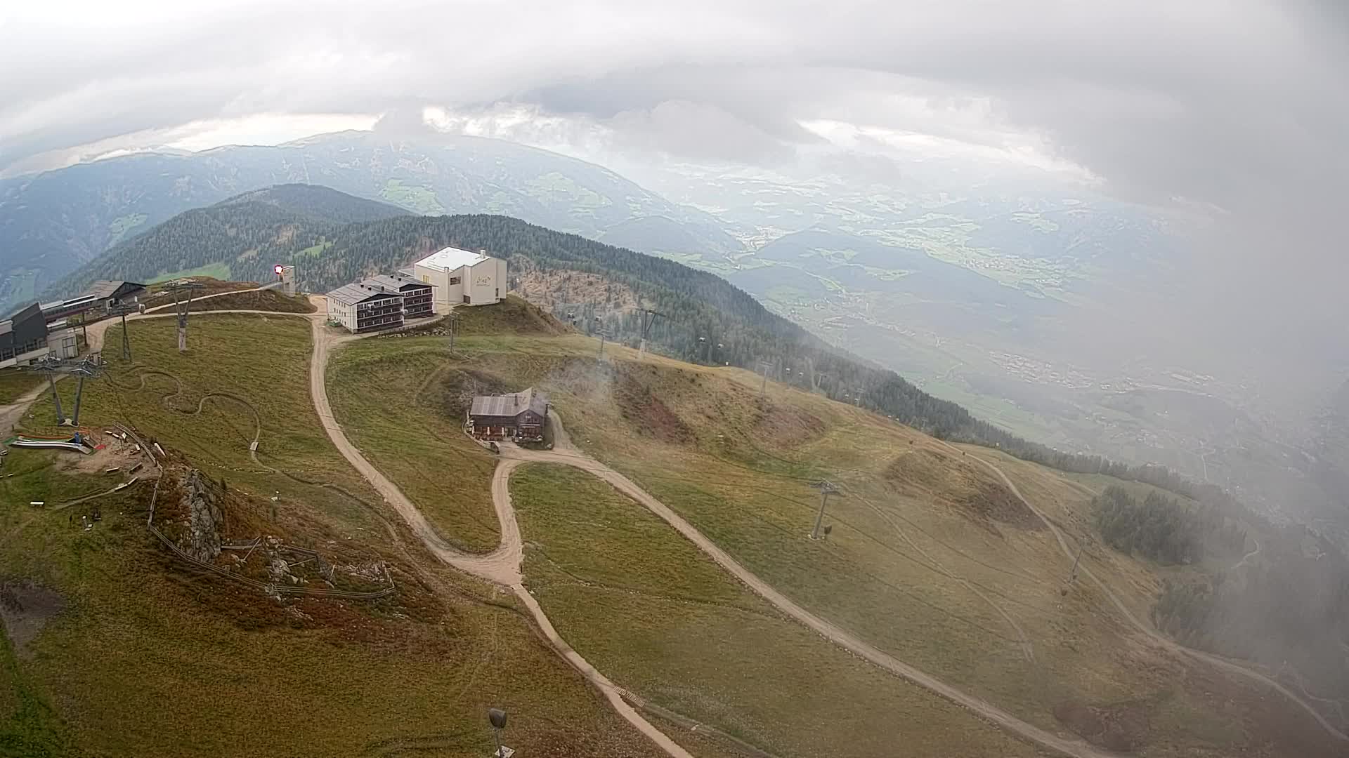 Kronplatz peak Ski resort | view to Bruneck
