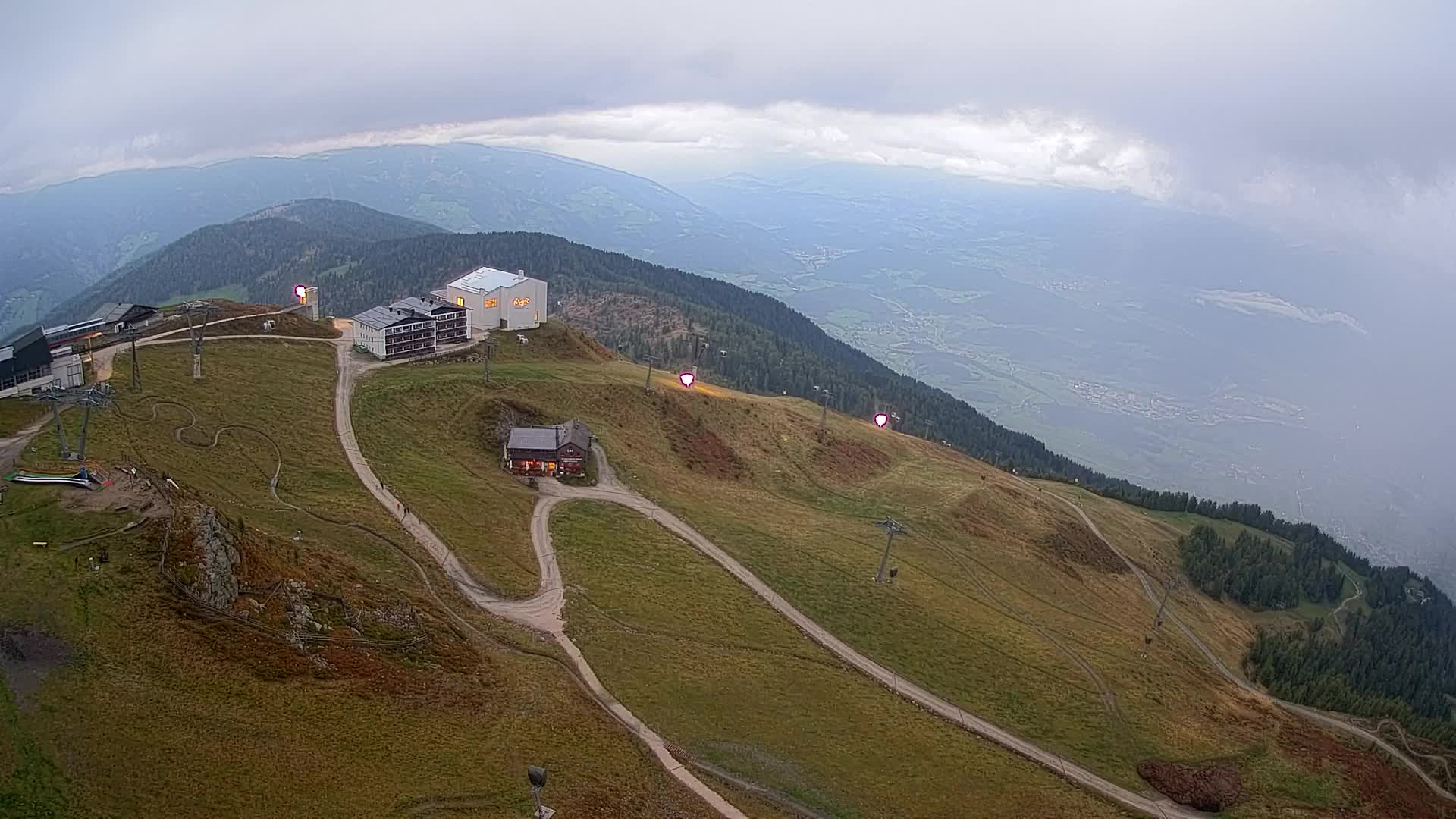 Smučišče Kronplatz – vrh | pogled na Bruneck