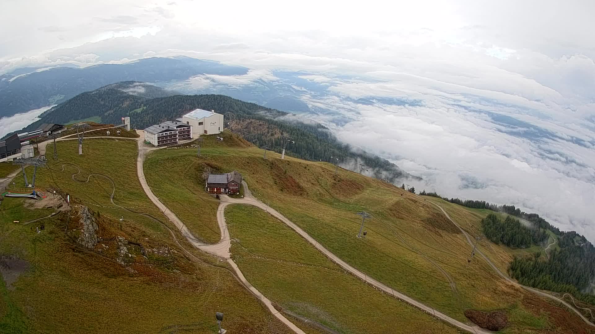 Smučišče Kronplatz – vrh | pogled na Bruneck