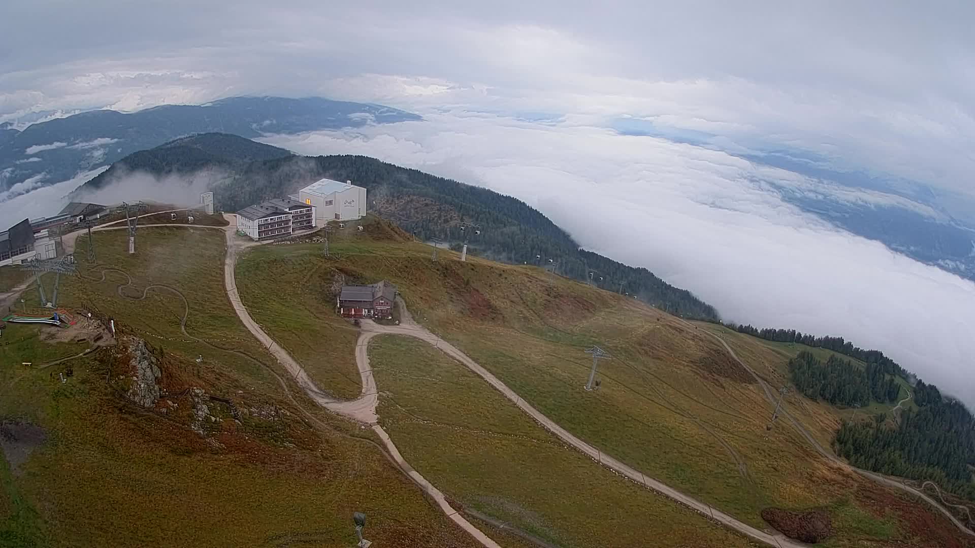 Kronplatz peak Ski resort | view to Bruneck