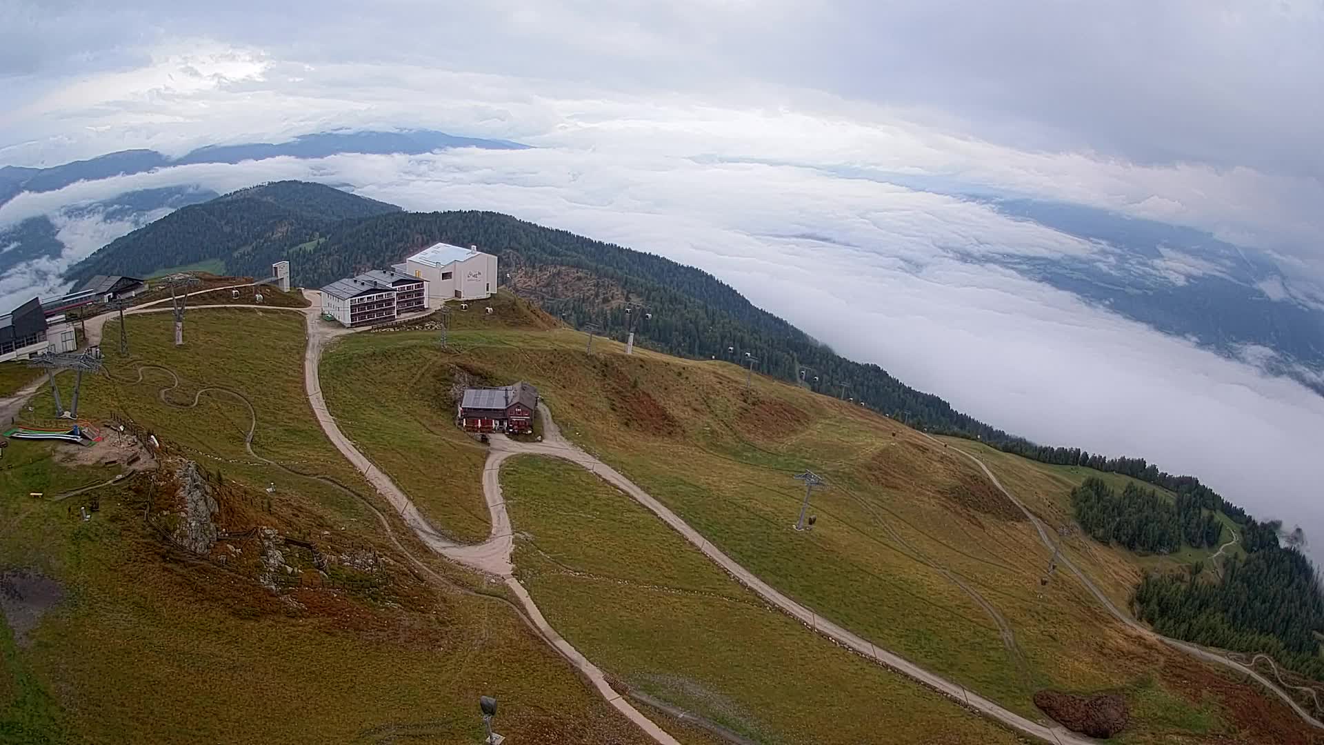Smučišče Kronplatz – vrh | pogled na Bruneck
