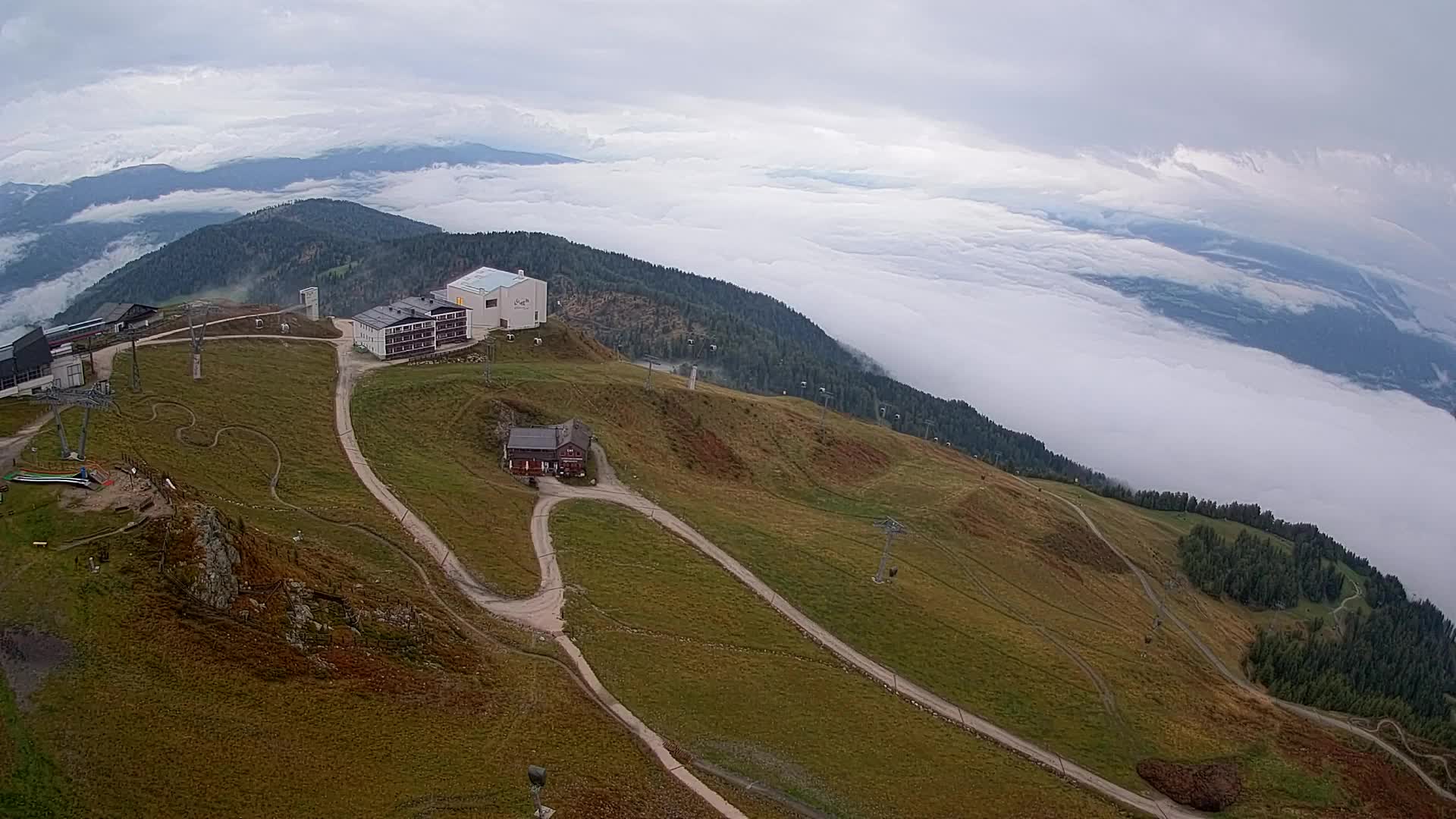 Kronplatz peak Ski resort | view to Bruneck