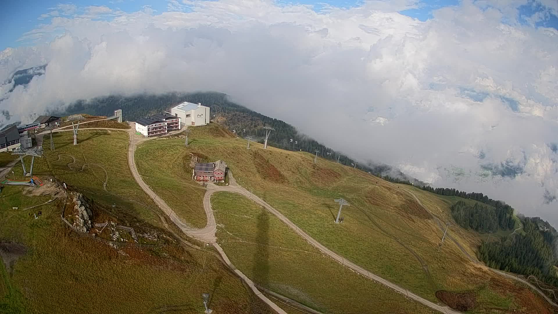 Kronplatz peak Ski resort | view to Bruneck