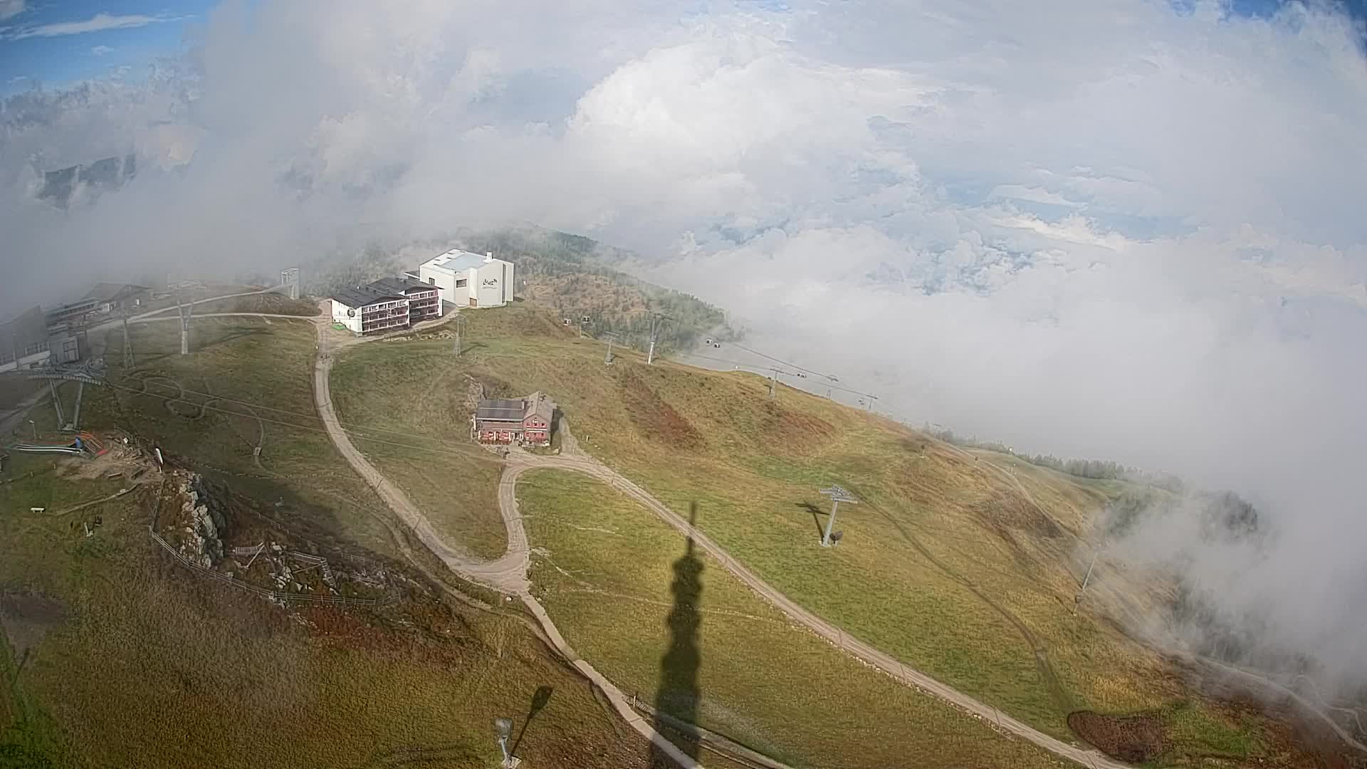 Skigebiet Kronplatz Gipfel | Blick auf Bruneck