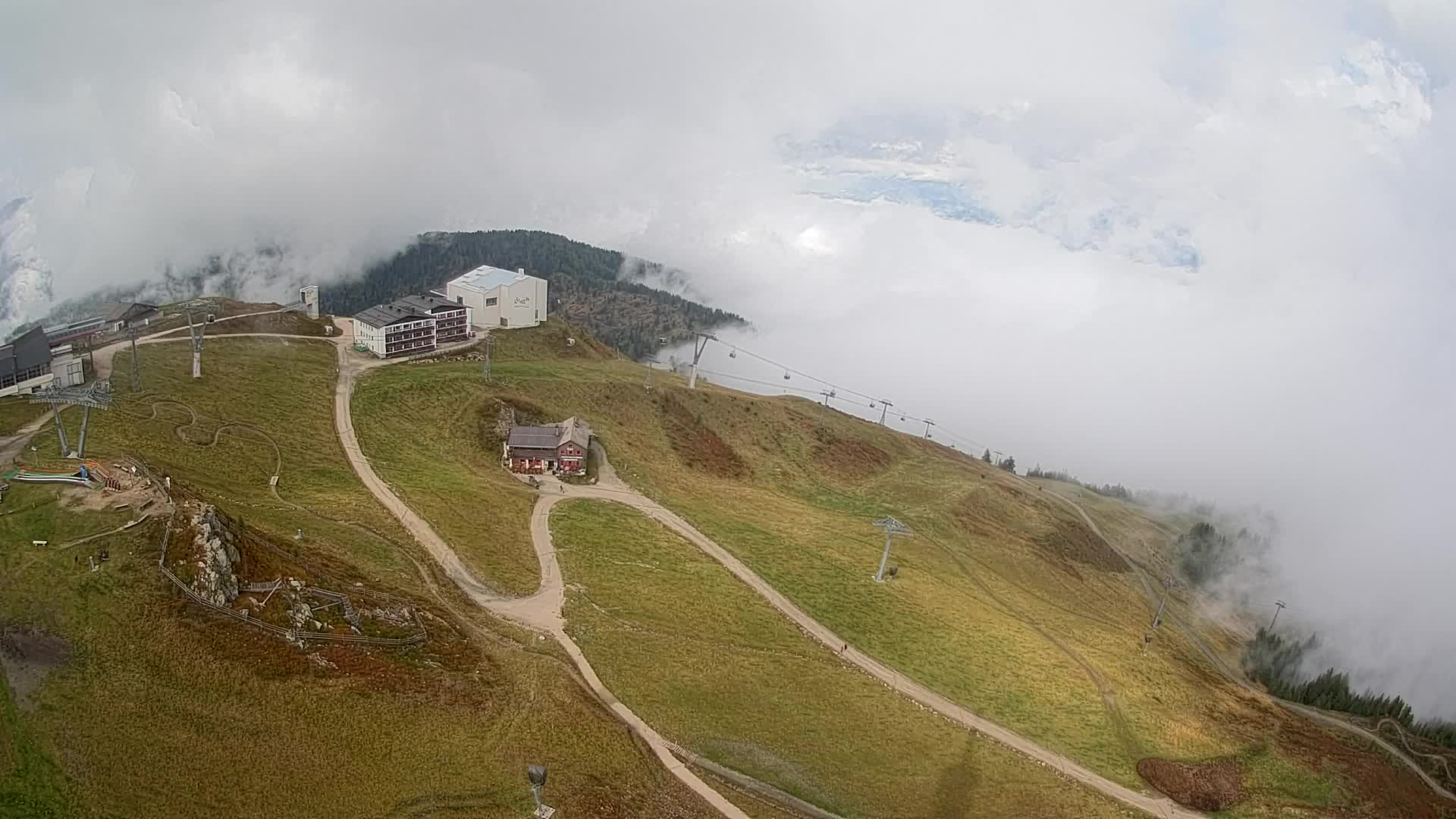 Kronplatz peak Ski resort | view to Bruneck