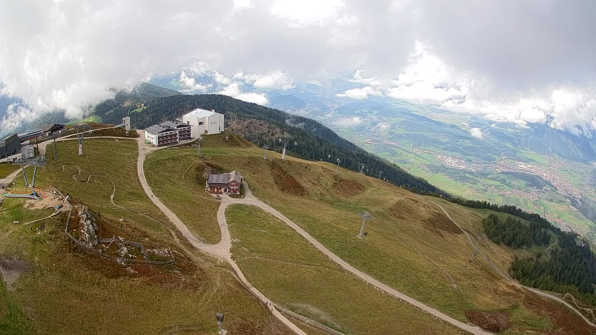 Kronplatz peak Ski resort | view to Bruneck
