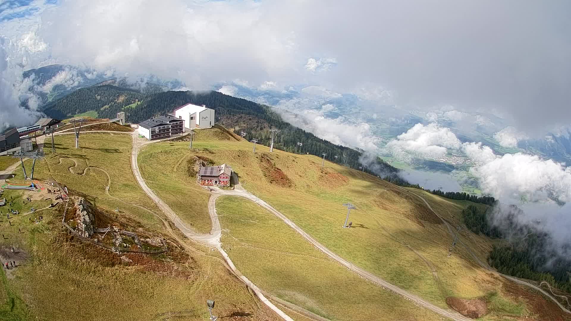 Smučišče Kronplatz – vrh | pogled na Bruneck