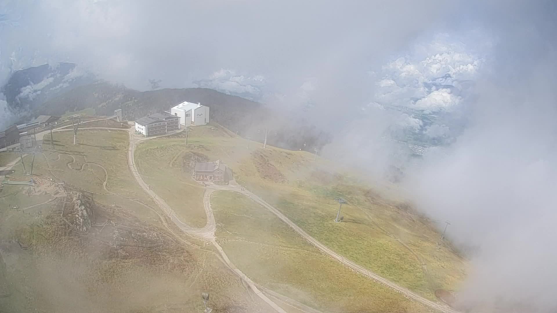 Skigebiet Kronplatz Gipfel | Blick auf Bruneck