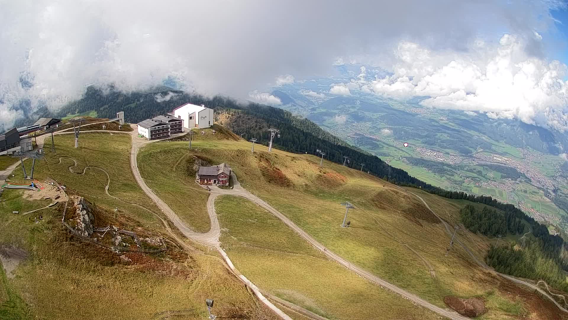 Stazione sciistica di Plan de Corones | vista su Brunico