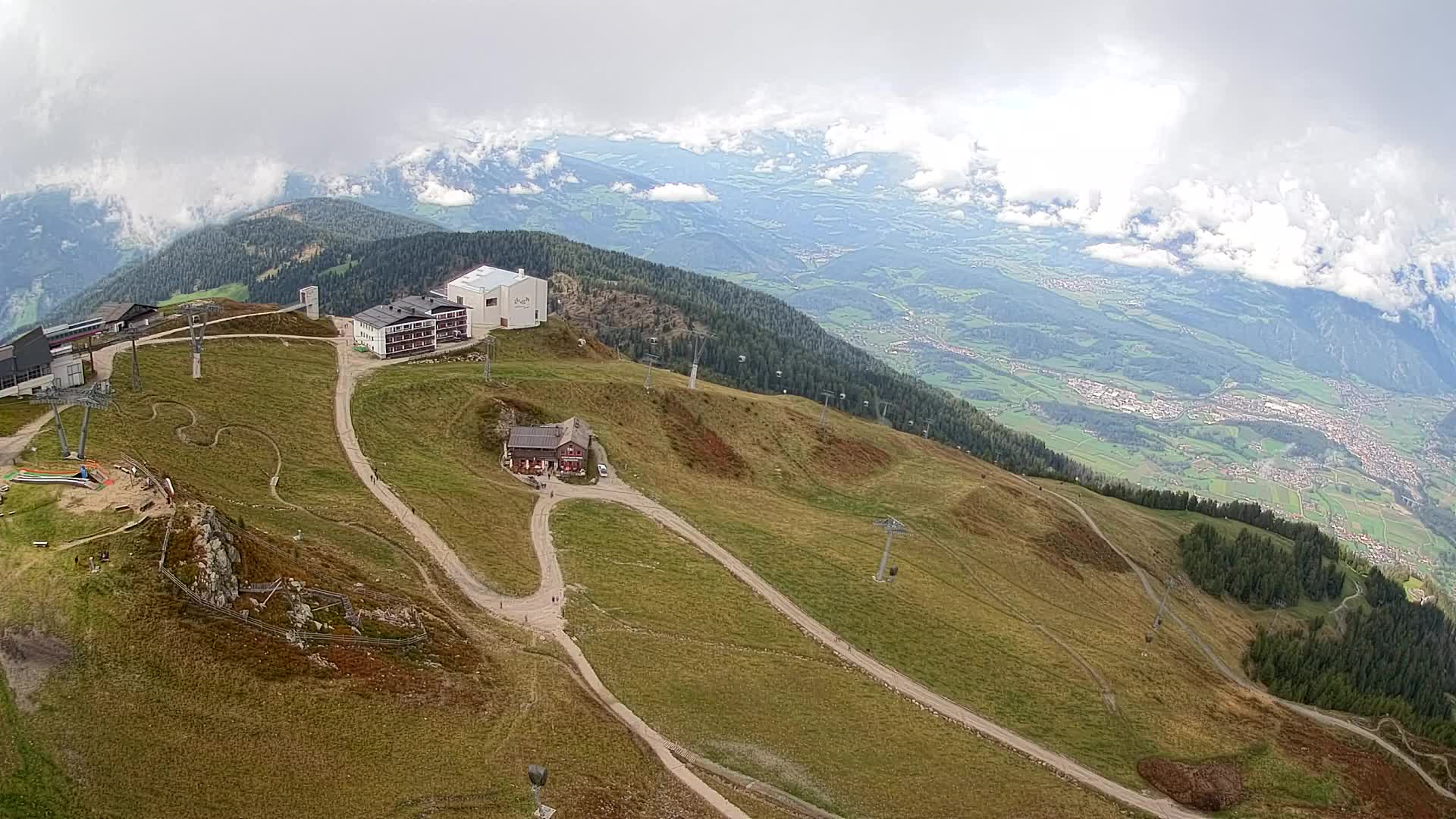 Kronplatz peak Ski resort | view to Bruneck
