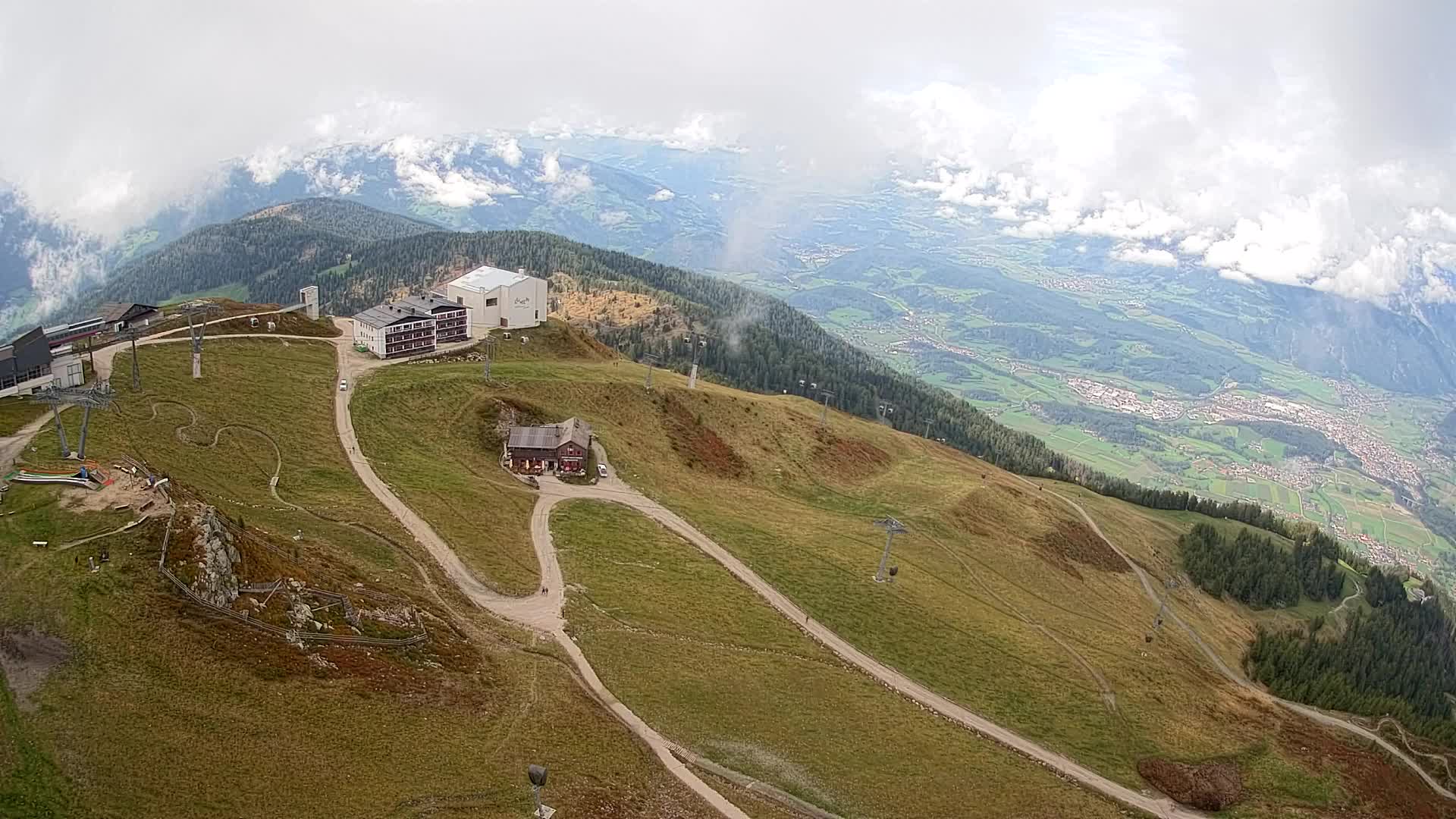 Kronplatz peak Ski resort | view to Bruneck
