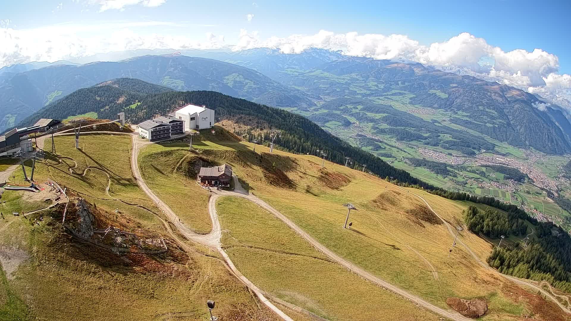 Skigebiet Kronplatz Gipfel | Blick auf Bruneck