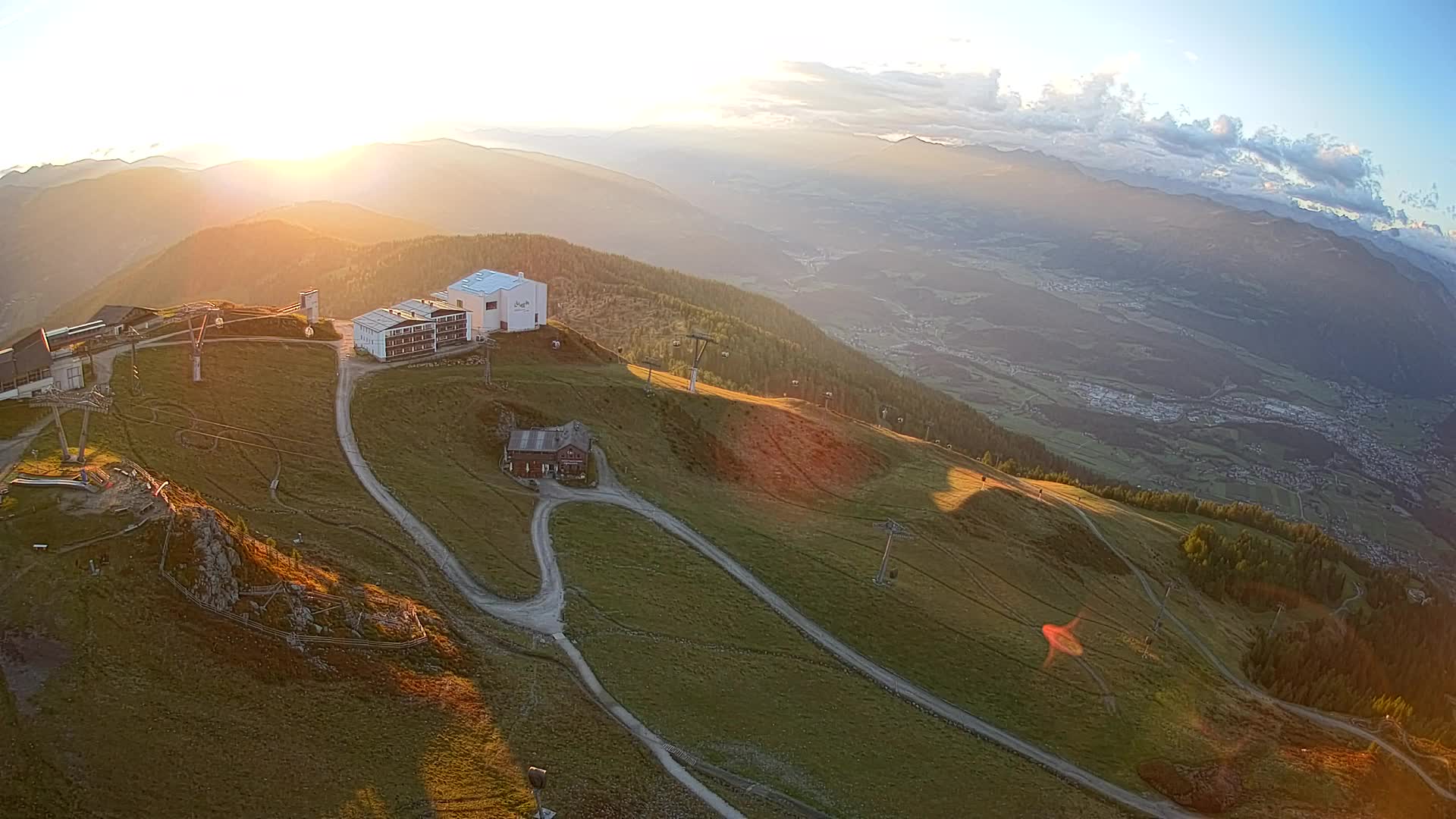 Skigebiet Kronplatz Gipfel | Blick auf Bruneck