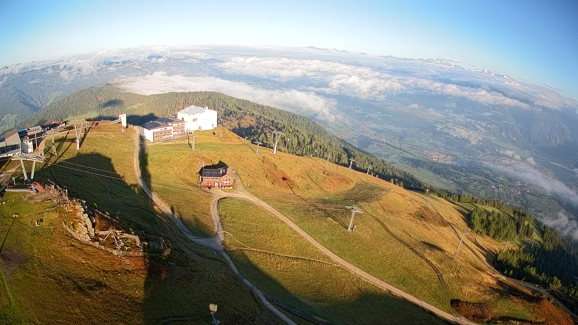 Stazione sciistica di Plan de Corones | vista su Brunico