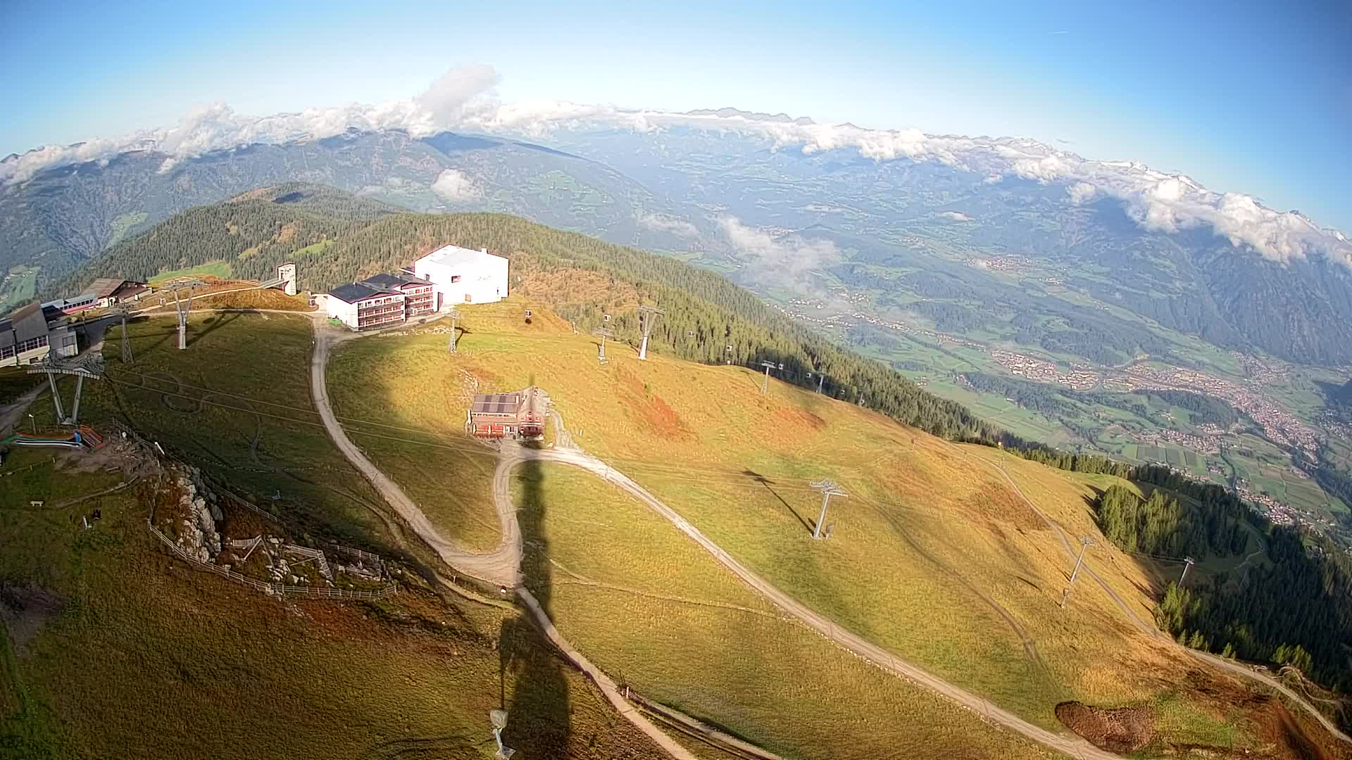 Station de ski Kronplatz sommet | vue sur Brunico