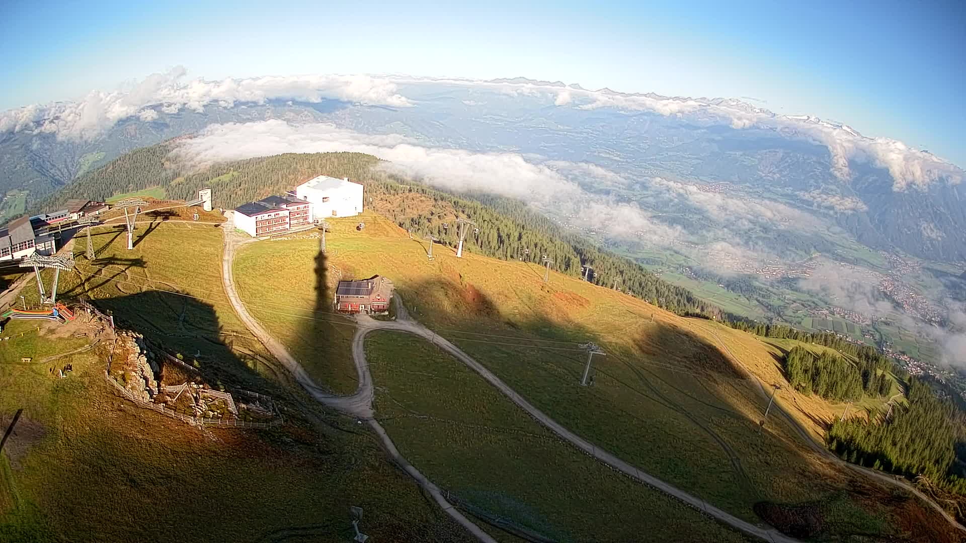 Stazione sciistica di Plan de Corones | vista su Brunico